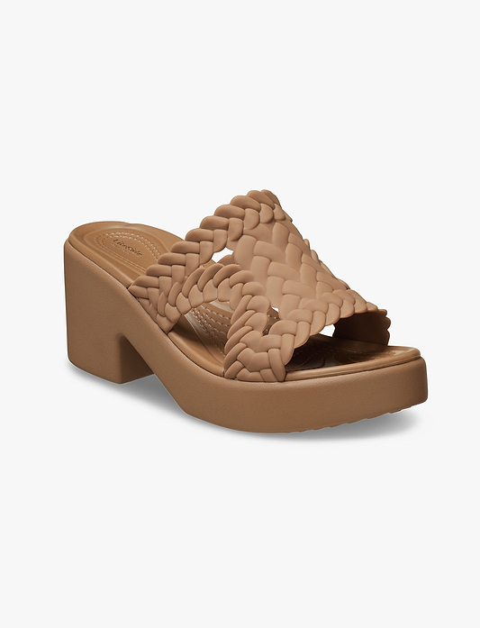 Crocs Brooklyn Woven Slide Heel - כפכפי עקב קרוקס ברוקלין לנשים