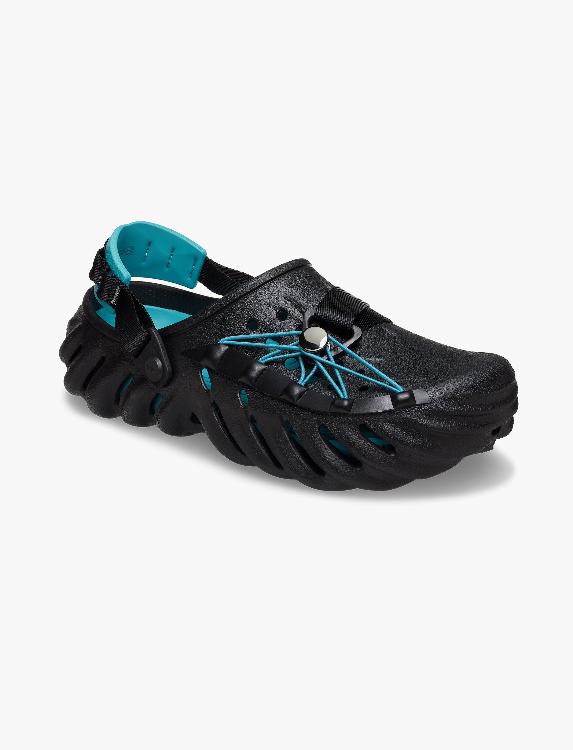 Crocs Echo Reflective Laces Clog - כפכפי קלוג אקו קרוקס בצבע שחור