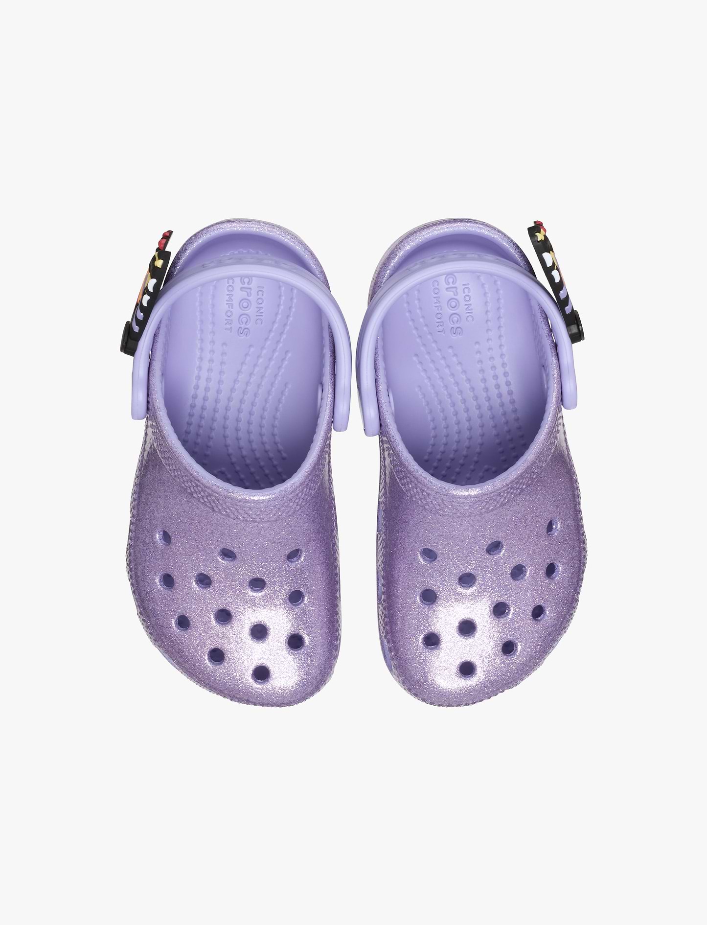 Crocs Classic I AM Butterfly Clog T - כפכפי קרוקס קלוג בעיטור פרפר בצבע סגול נצנצים