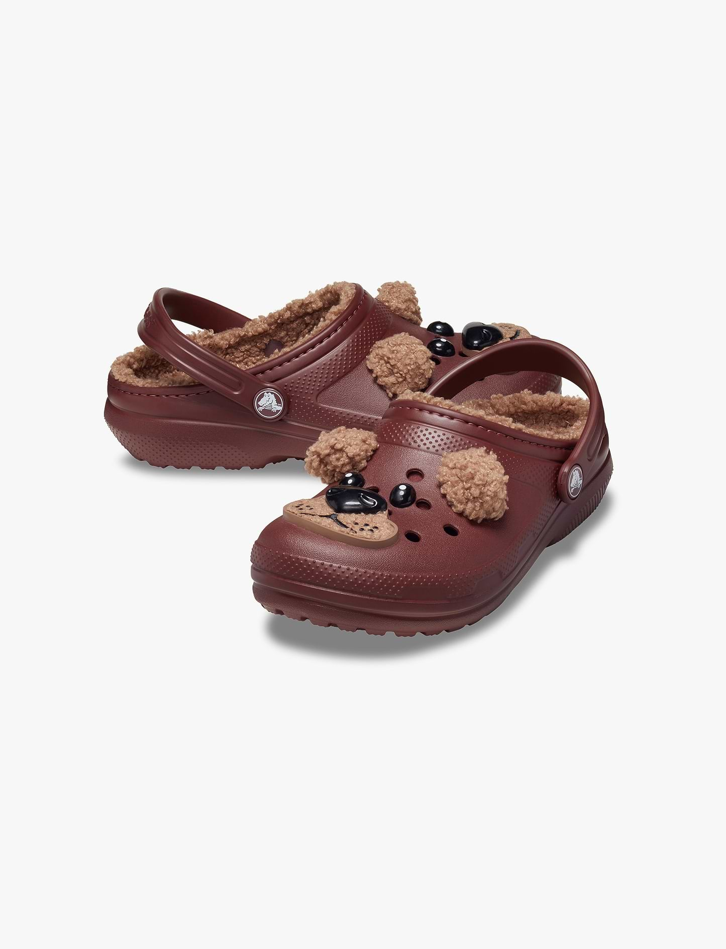 Crocs Classic Lined I AM Brown Bear Clog T - כפכפי קלוג קרוקס בעיצוב דוב לפעוטות בצבע חום