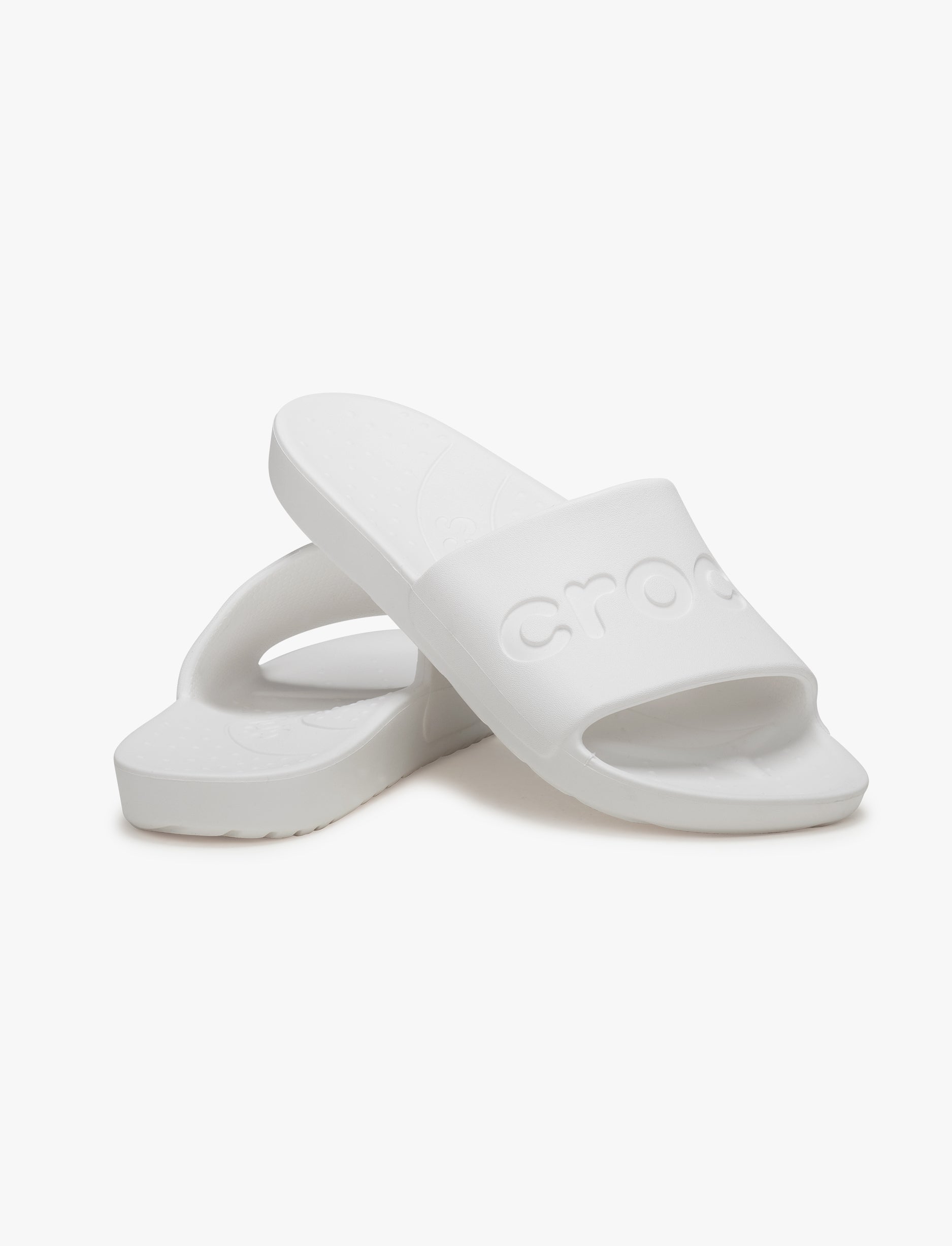 Crocs Slide - כפכפי סלייד קרוקס בצבע לבן