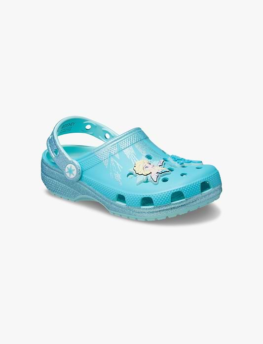 Crocs Elsa Classic Clog K - כפכפי קרוקס קלוג פרוזן אלזה לילדים בצבע כחול