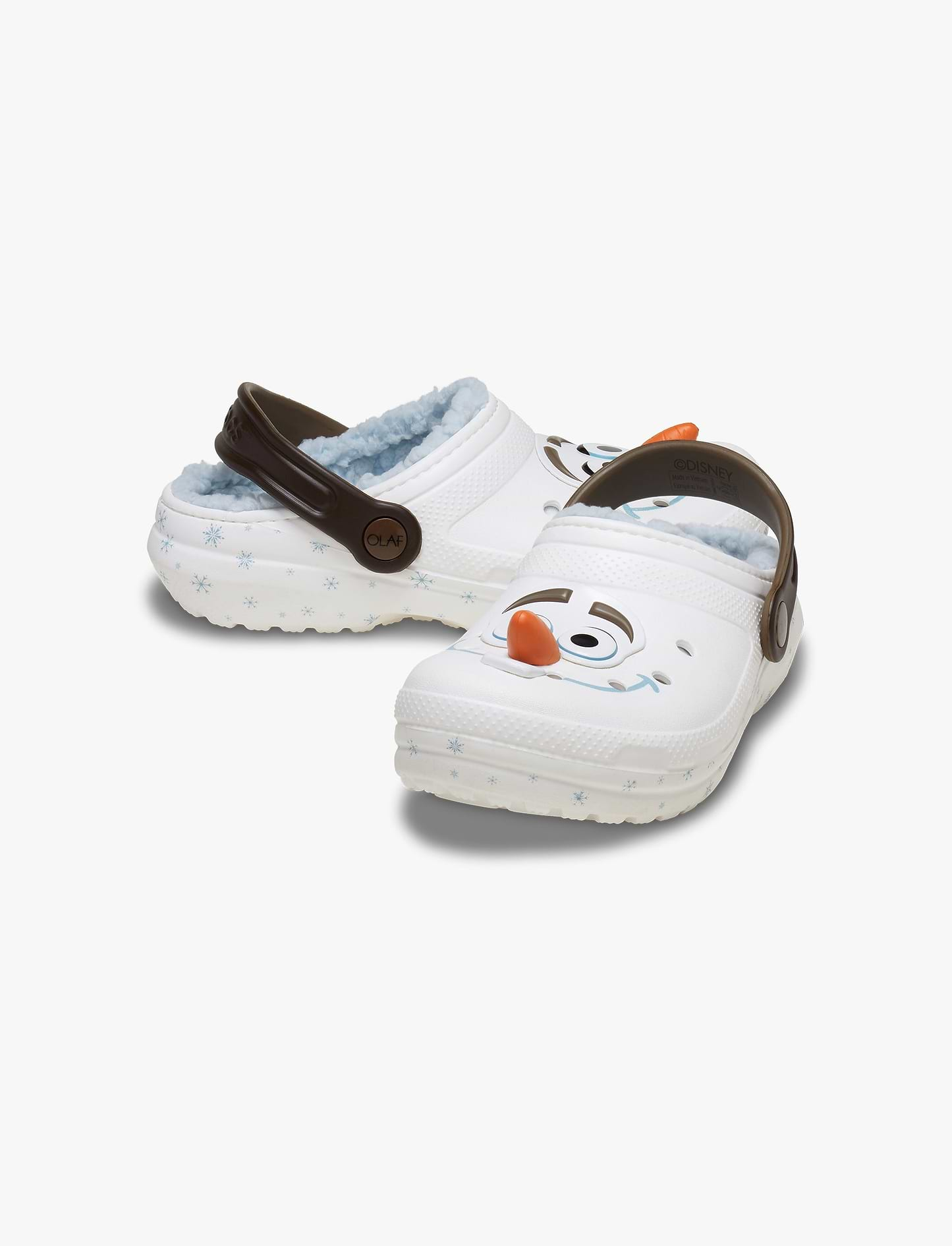 Crocs Toddlers' Disney Frozen Olaf Lined Classic Clog T -  כפכפים פרוותיים קרוקס פרוזן אולף לילדים מידות קטנות