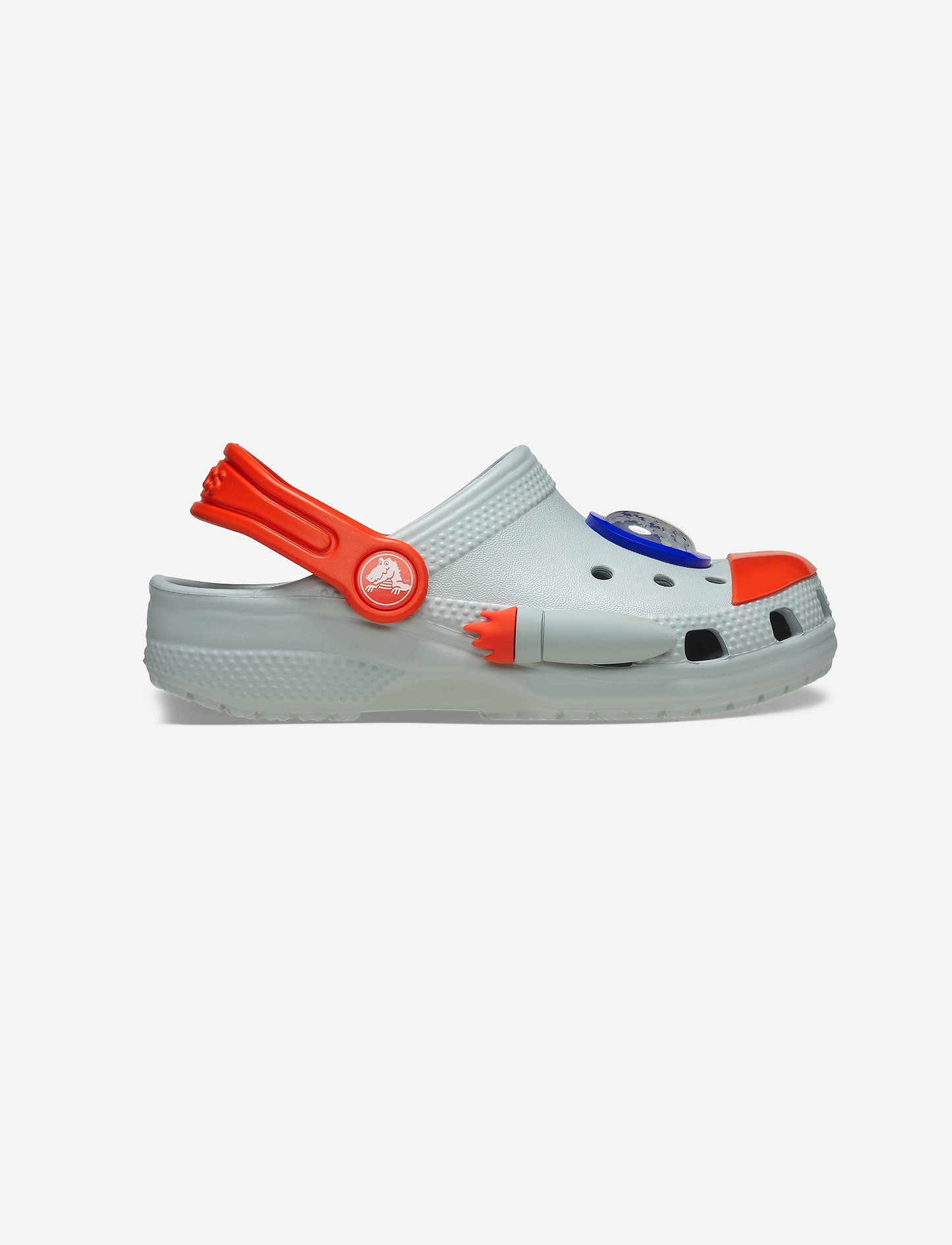 Crocs Classic Rocket Ship Clog T - כפכפי קרוקס קלוג לילדים בצבע אפור בעיצוב חללית