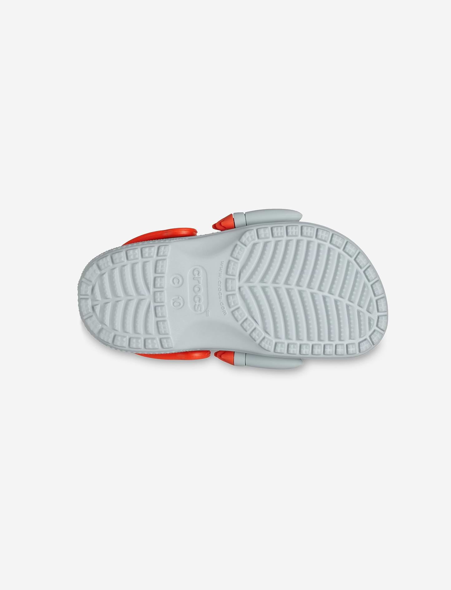 Crocs Classic Rocket Ship Clog T - כפכפי קרוקס קלוג לילדים בצבע אפור בעיצוב חללית