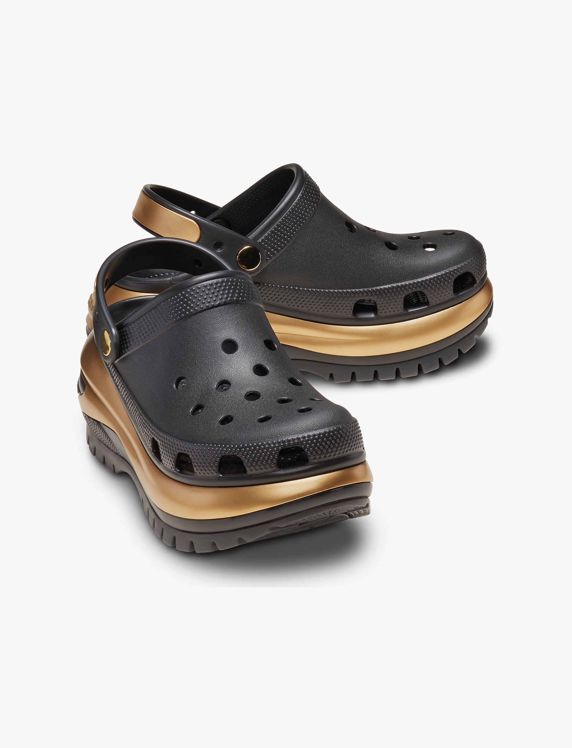 Crocs Mega Crush Metallic Clog - כפכפי קלוג קרוקס פלטפורמה מגה קראש מטאלי