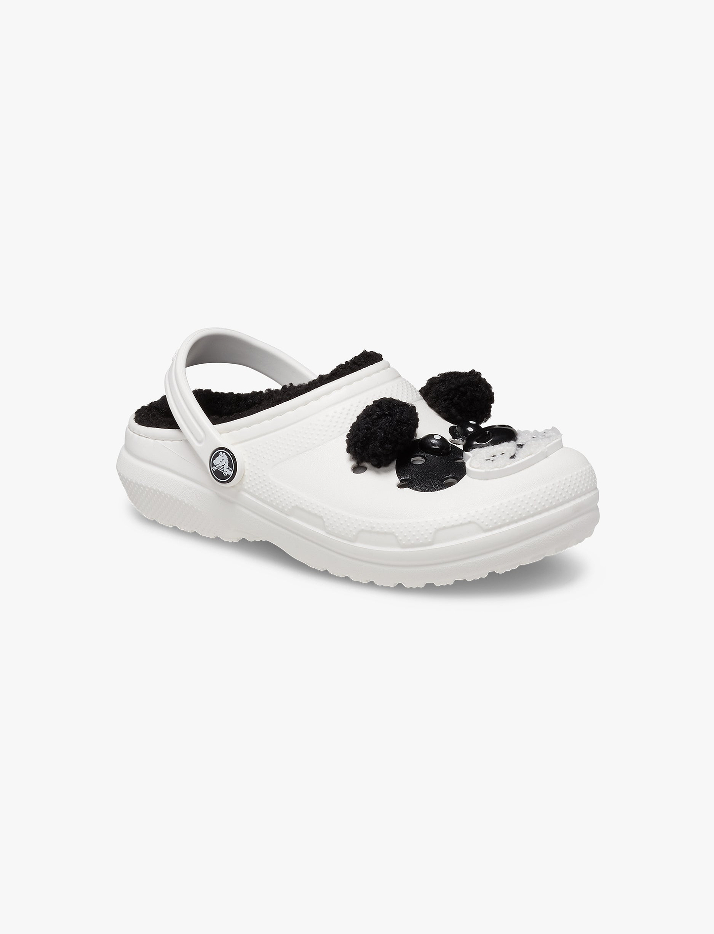 Crocs Toddler Classic Lined I AM Panda Bear Clog T - כפכפי קלוג קרוקס בעיצוב דוב פנדה לפעוטות בצבע לבן/שחור