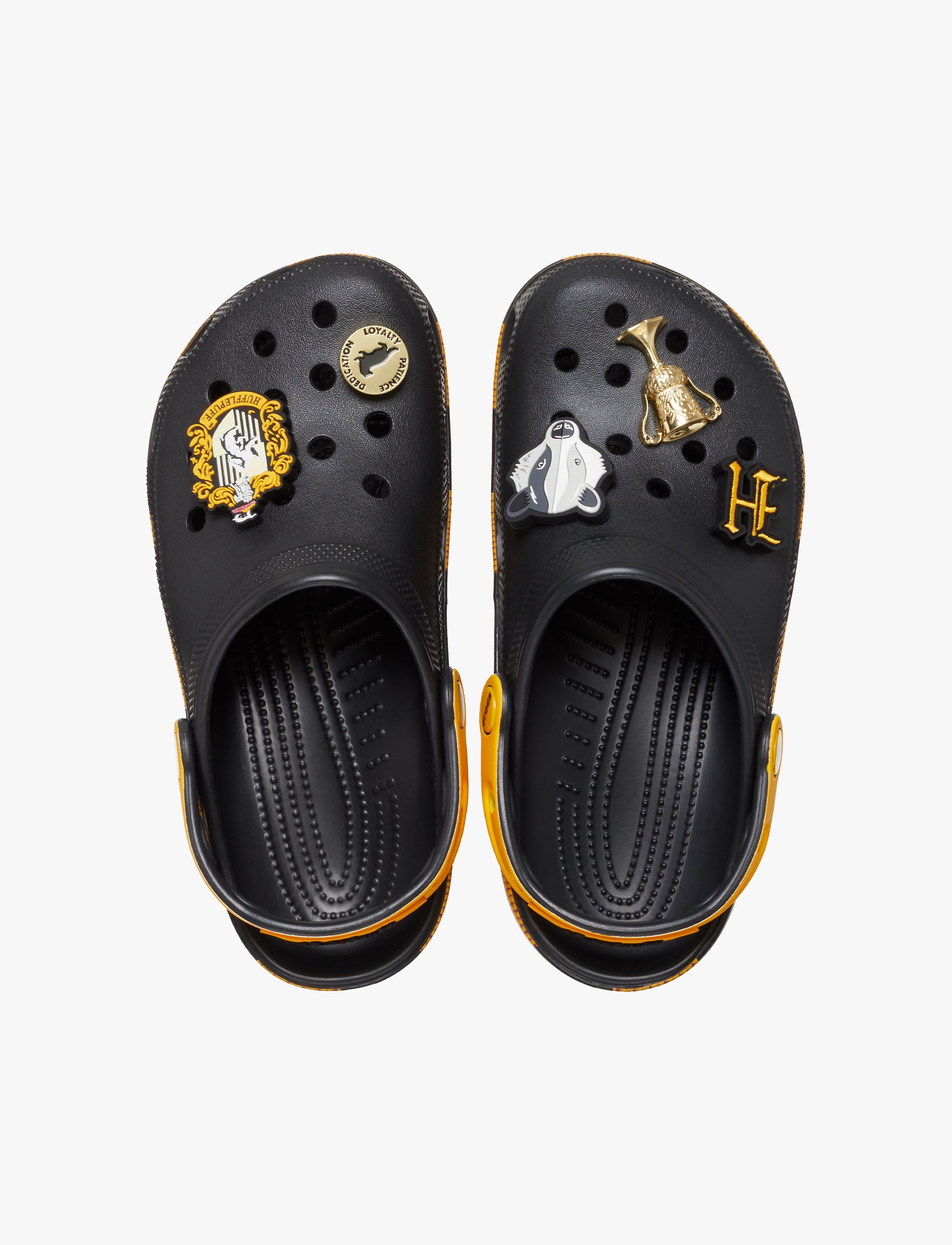 Crocs Harry Potter Hufflepuff Classic Clog  - כפכפי קרוקס קלוג הארי פוטר בצבע שחור/צהוב