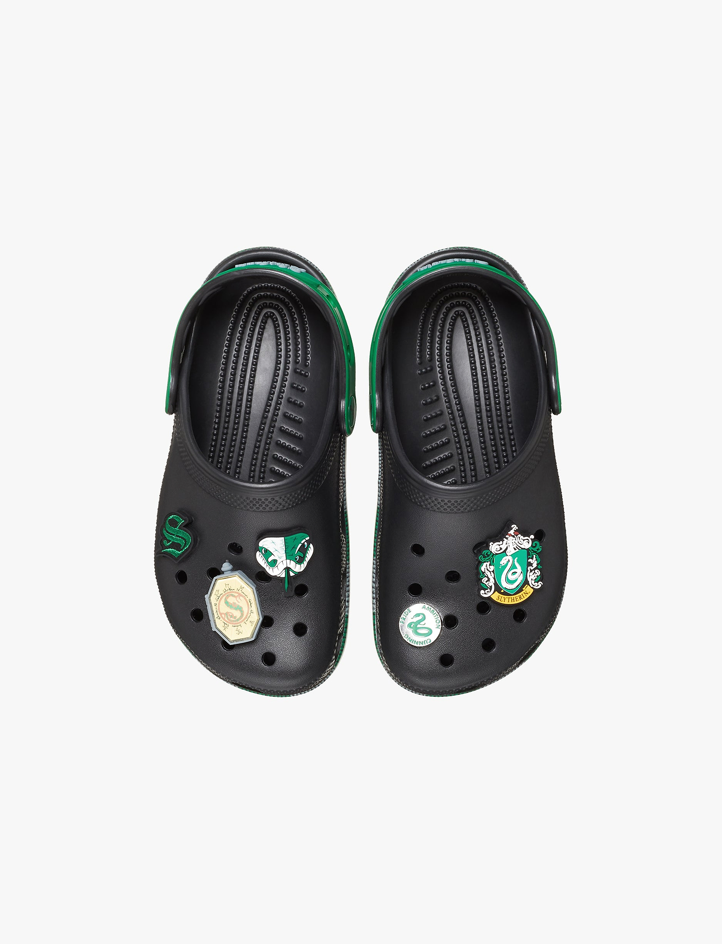 Crocs Harry Potter Slytherin Classic Clog K - כפכפי קרוקס קלוג הארי פוטר סלית'רין לילדים בצבע שחור/ירוק