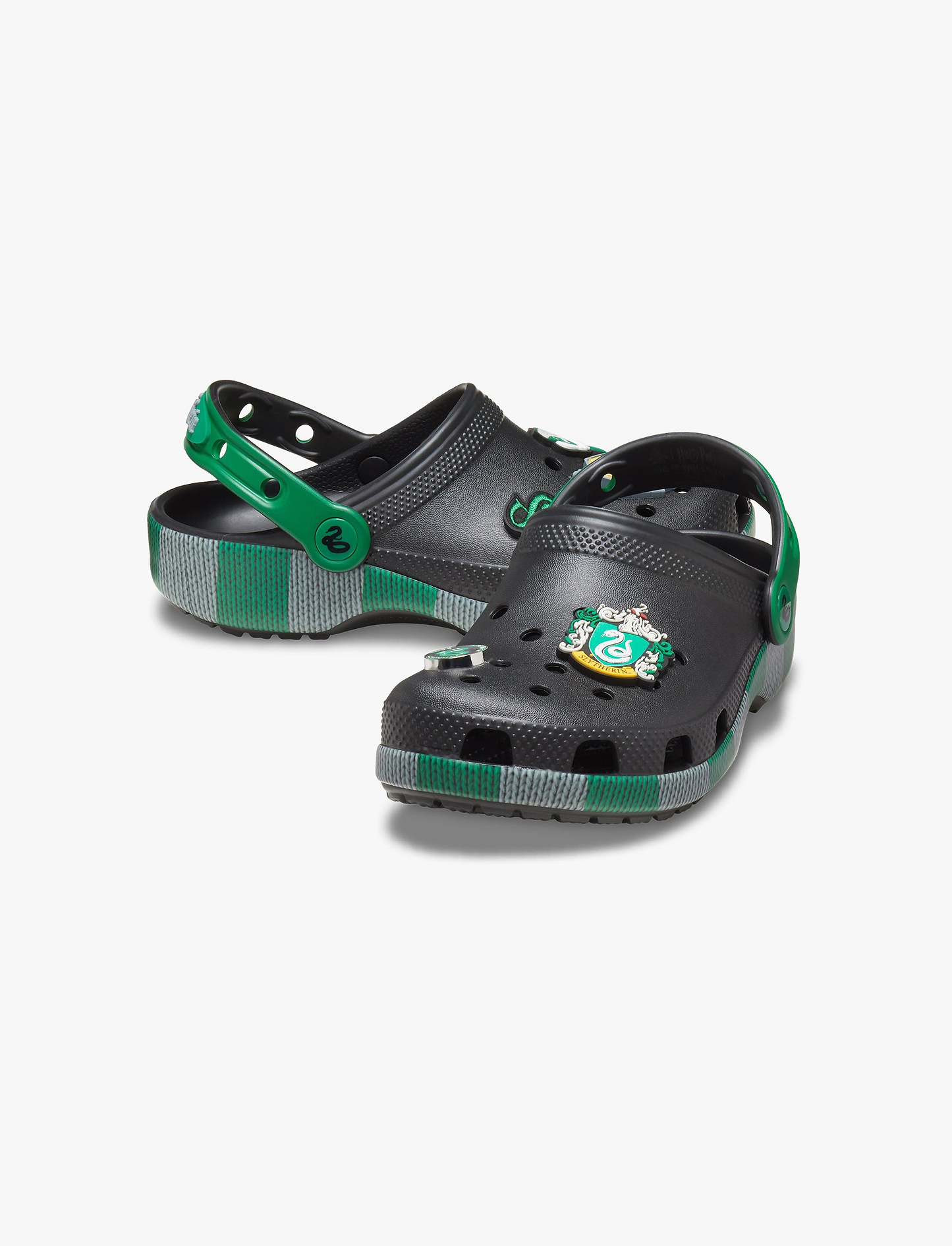 Crocs Harry Potter Slytherin Classic Clog K - כפכפי קרוקס קלוג הארי פוטר סלית'רין לילדים בצבע שחור/ירוק