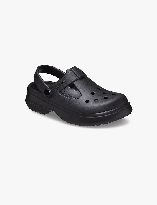 Crocs Classic Mary Jane Clog K - כפכפי קלוג קרוקס מרי ג'ין לבנות בצבע שחור