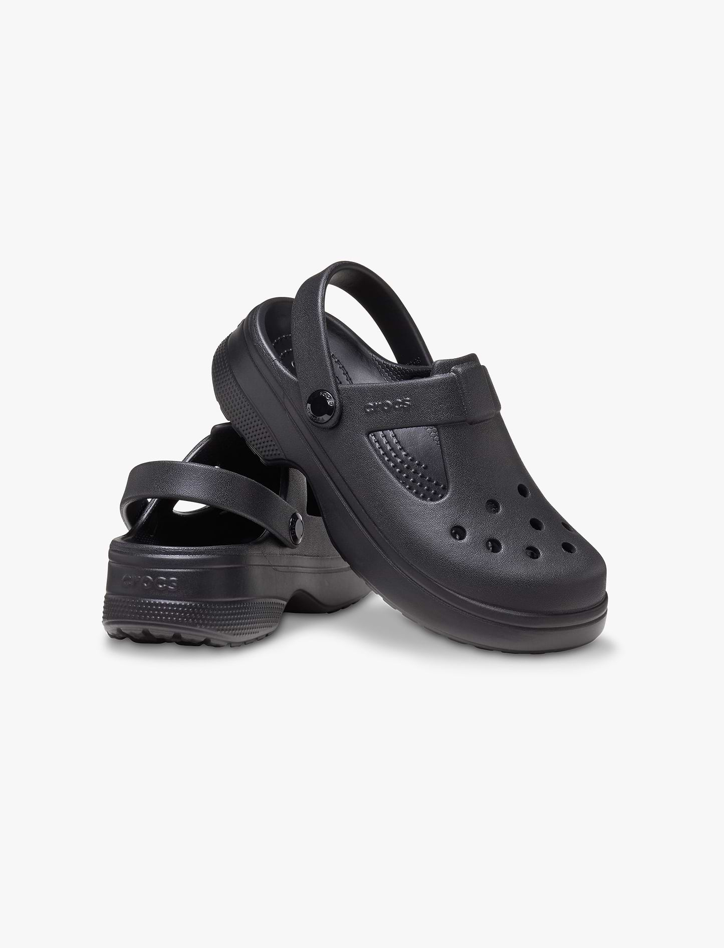 Crocs Classic Mary Jane Clog K - כפכפי קלוג קרוקס מרי ג'ין לבנות בצבע שחור