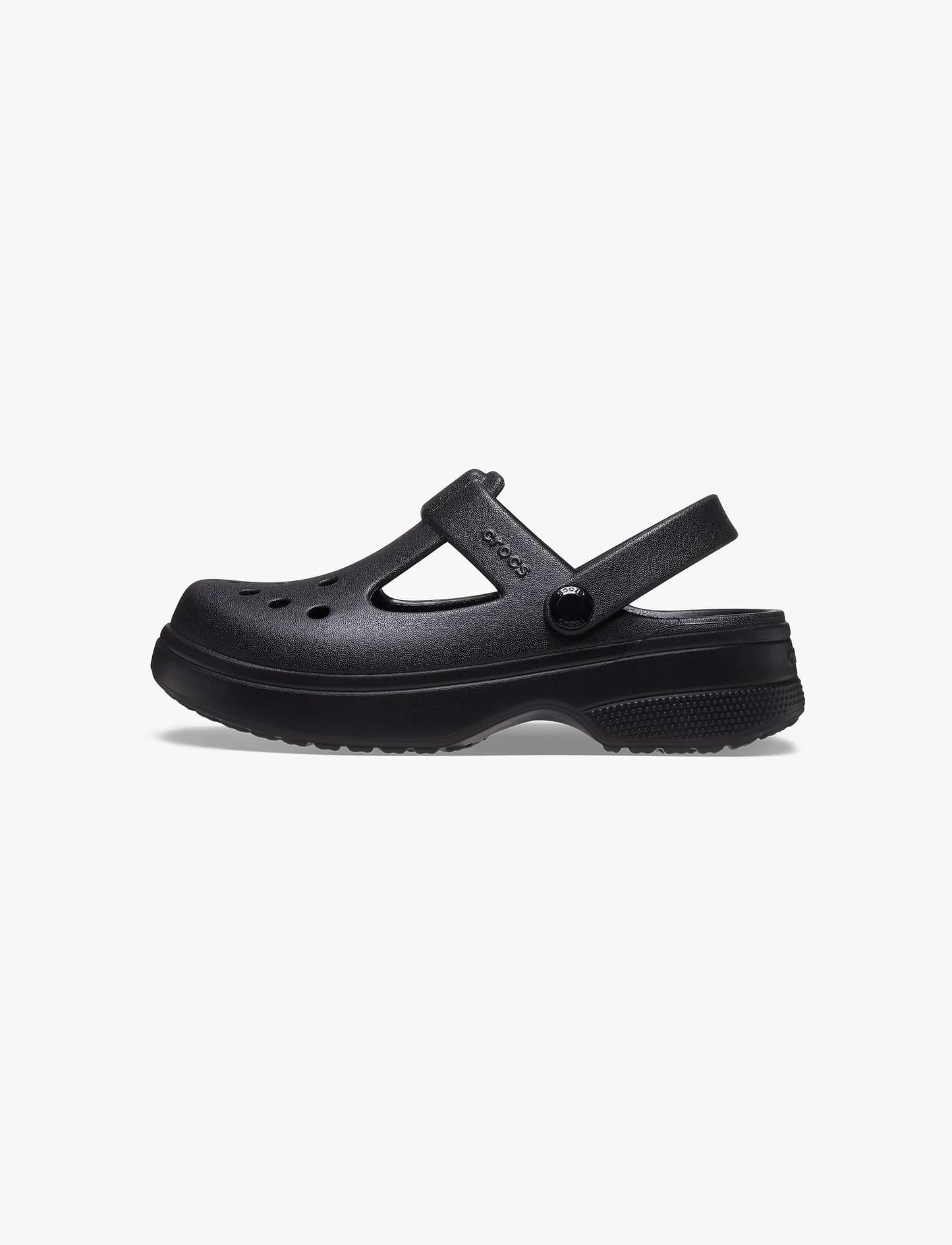 Crocs Classic Mary Jane Clog K - כפכפי קלוג קרוקס מרי ג'ין לבנות בצבע שחור