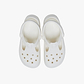 Crocs Classic Mary Jane Clog K - כפכפי קלוג קרוקס מרי ג'ין לבנות בצבע לבן גיר