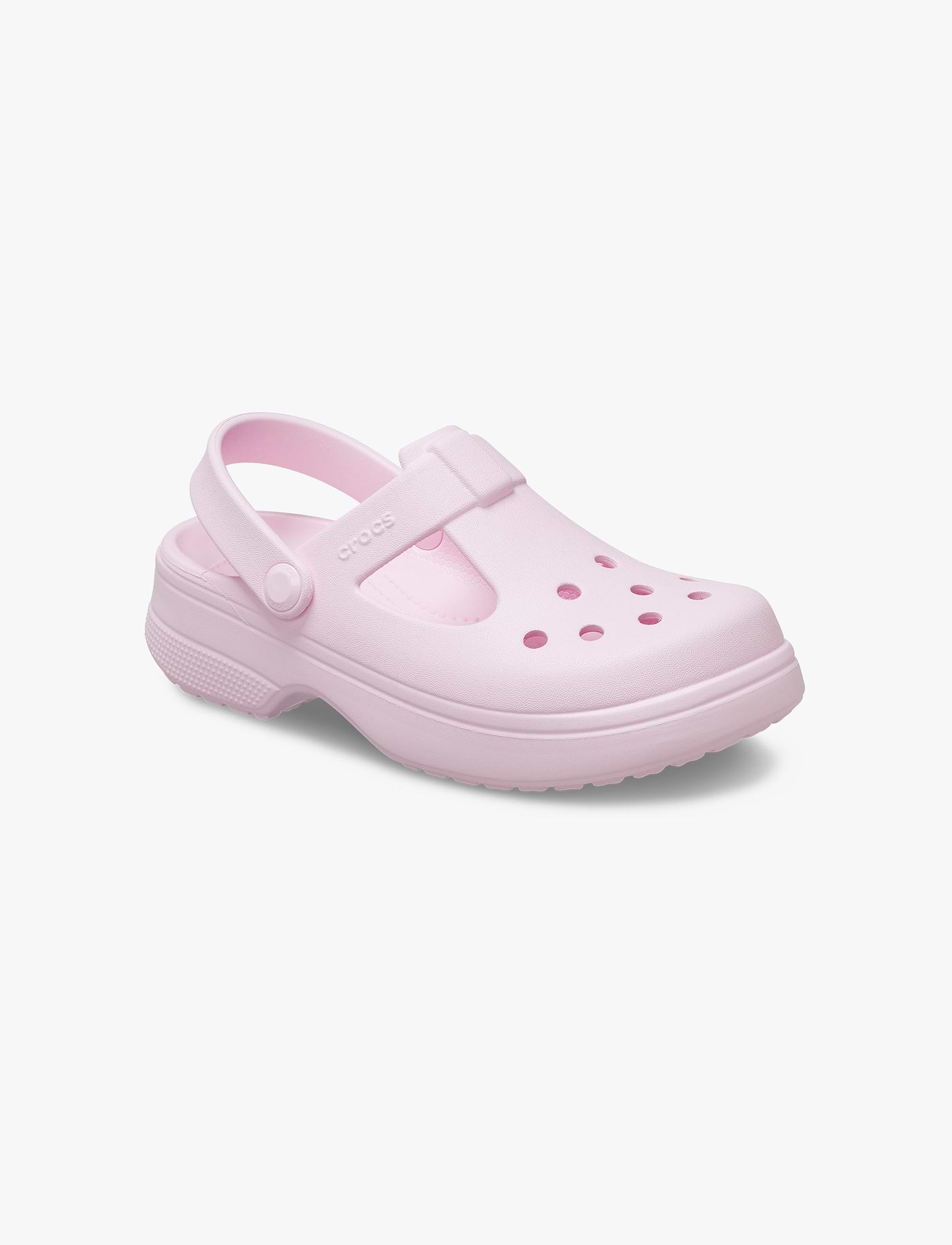 Crocs Classic Mary Jane Clog K - כפכפי קלוג קרוקס מרי ג'ין לבנות בצבע ורוד