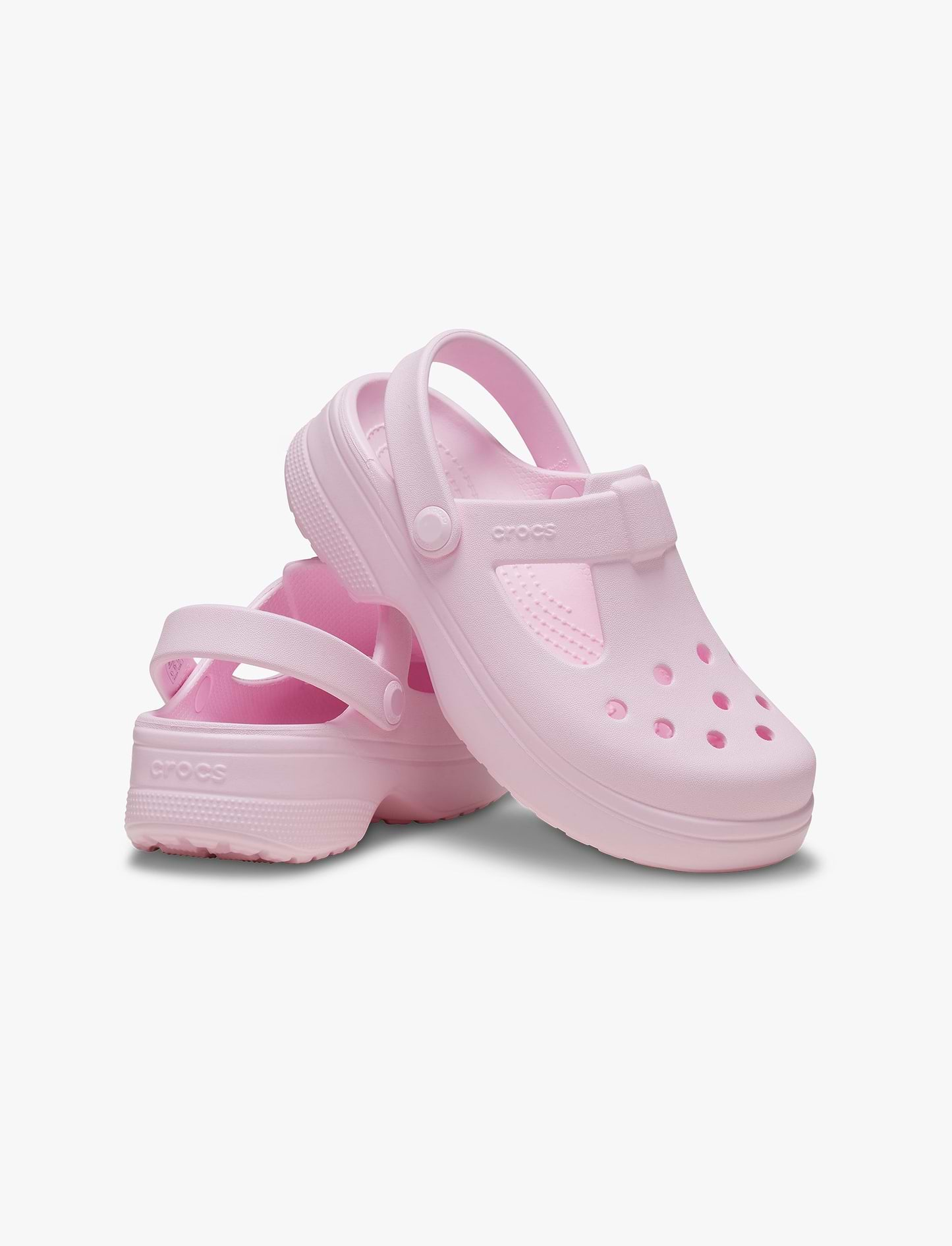 Crocs Classic Mary Jane Clog K - כפכפי קלוג קרוקס מרי ג'ין לבנות בצבע ורוד