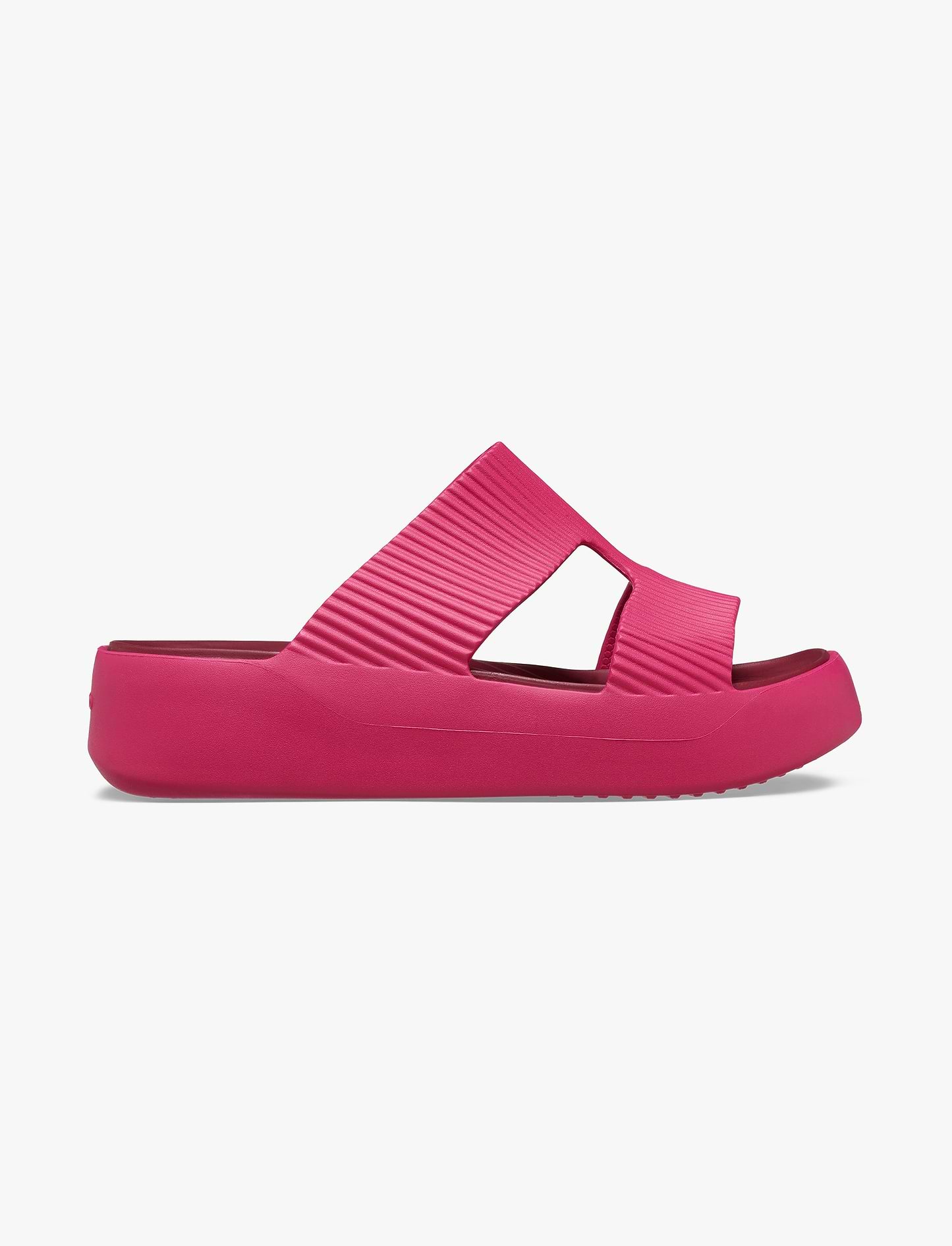 Crocs Getaway Groove Platform HStrap - סנדלי פלטפורמה קרוקס לנשים בצבע ורוד