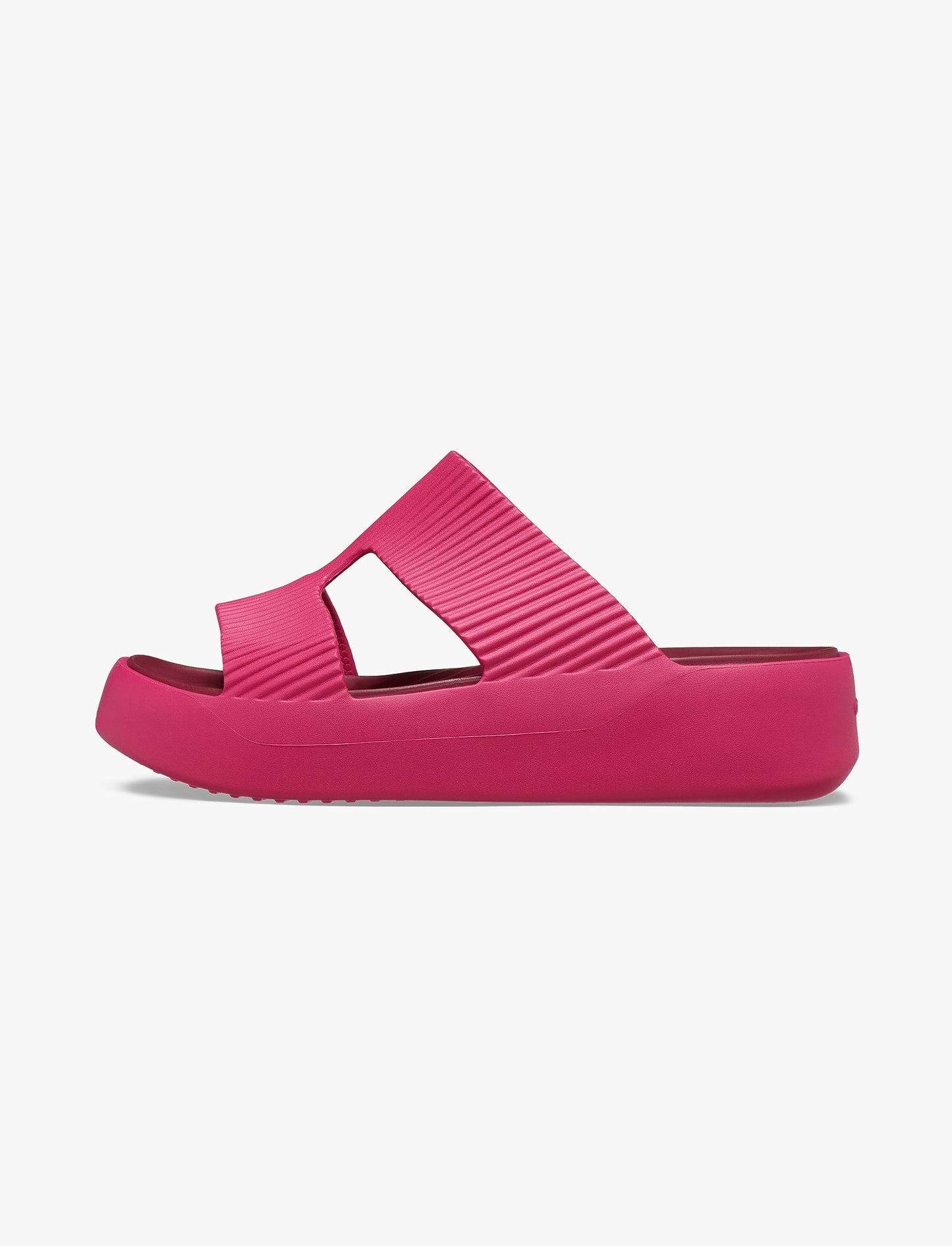 Crocs Getaway Groove Platform HStrap - סנדלי פלטפורמה קרוקס לנשים בצבע ורוד