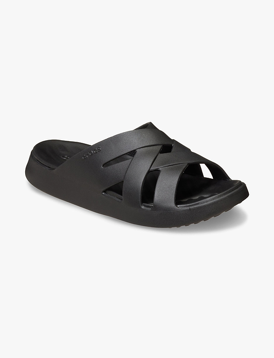 Crocs Getaway Weave Slide - כפכפי סלייד קרוקס לנשים בצבע שחור