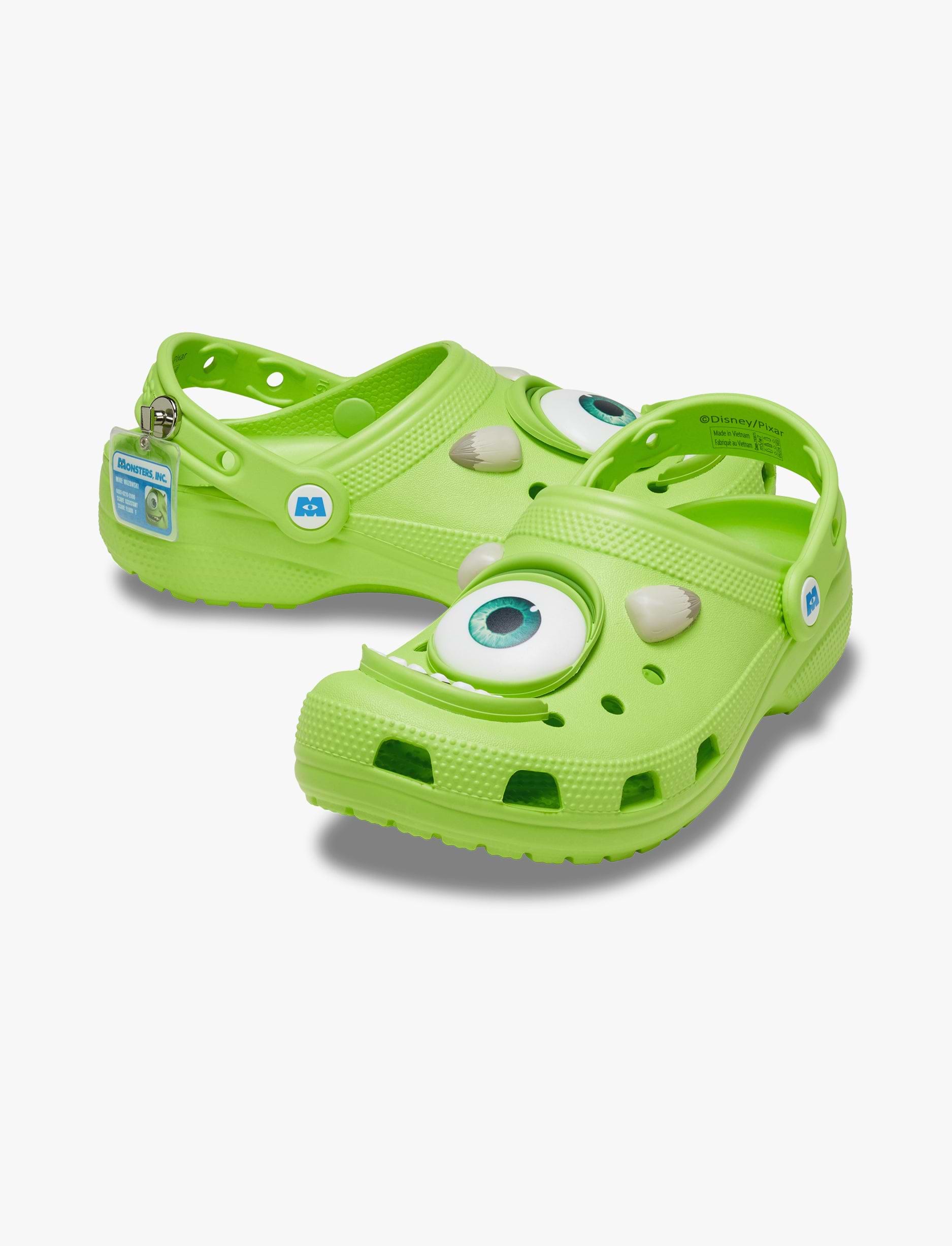 Crocs Monsters Inc Mike Classic Clog   - כפכפי קרוקס קלוג מפלצות בצבע ירוק