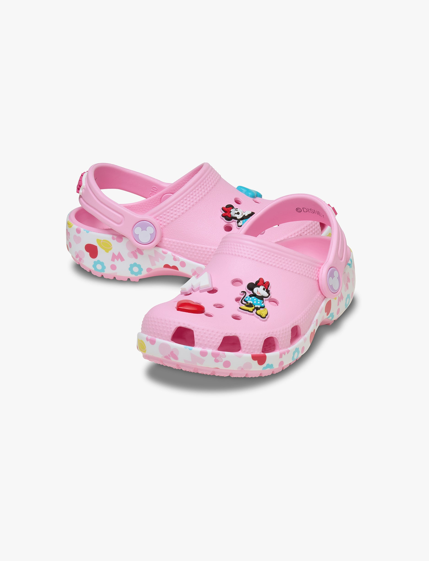 Crocs Mickey & Friends Minnie T - כפכפי קרוקס קלוג לבנות מיני מאוס וחברים בצבע ורוד מידות קטנות