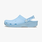 Crocs Classic Frosted Clog - כפכפי קלוג קרוקס בגימור שקוף-מט בצבע כחול-סגלגל