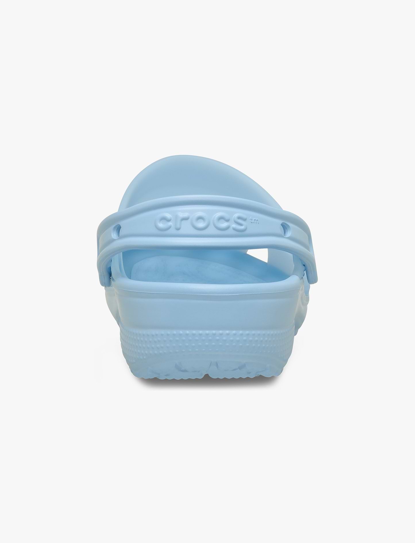Crocs Classic Frosted Clog - כפכפי קלוג קרוקס בגימור שקוף-מט בצבע כחול-סגלגל