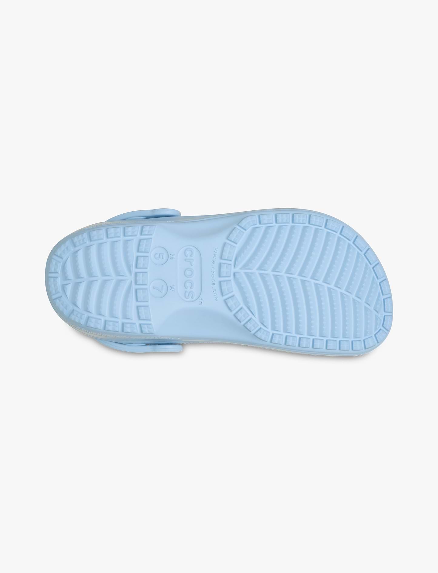 Crocs Classic Frosted Clog - כפכפי קלוג קרוקס בגימור שקוף-מט בצבע כחול-סגלגל
