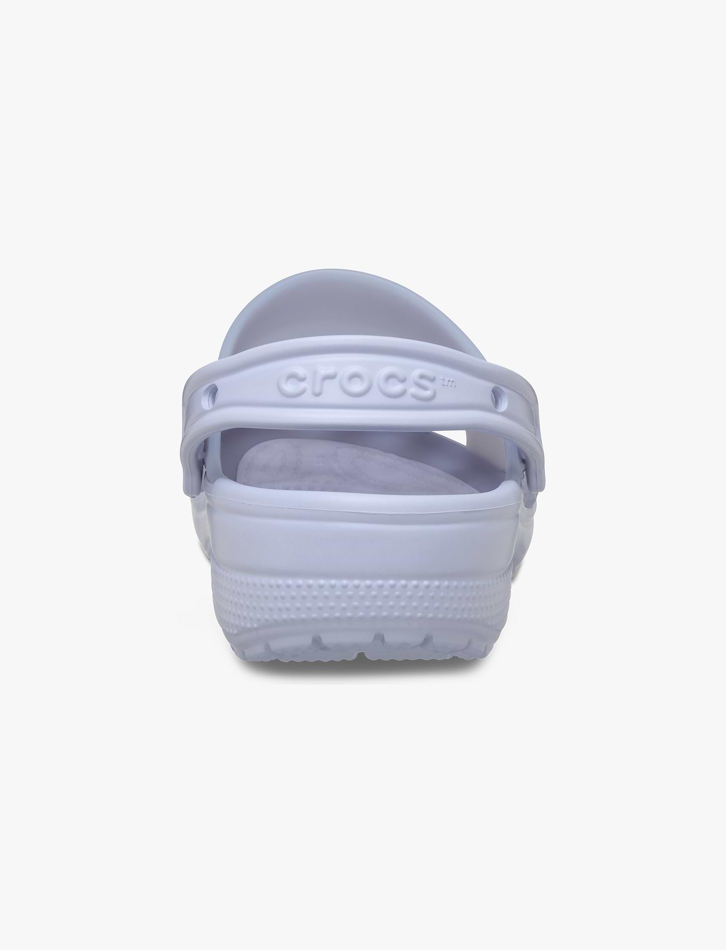 Crocs Classic Frosted Clog - כפכפי קלוג קרוקס בגימור שקוף-מט בצבע סגלגל ירח
