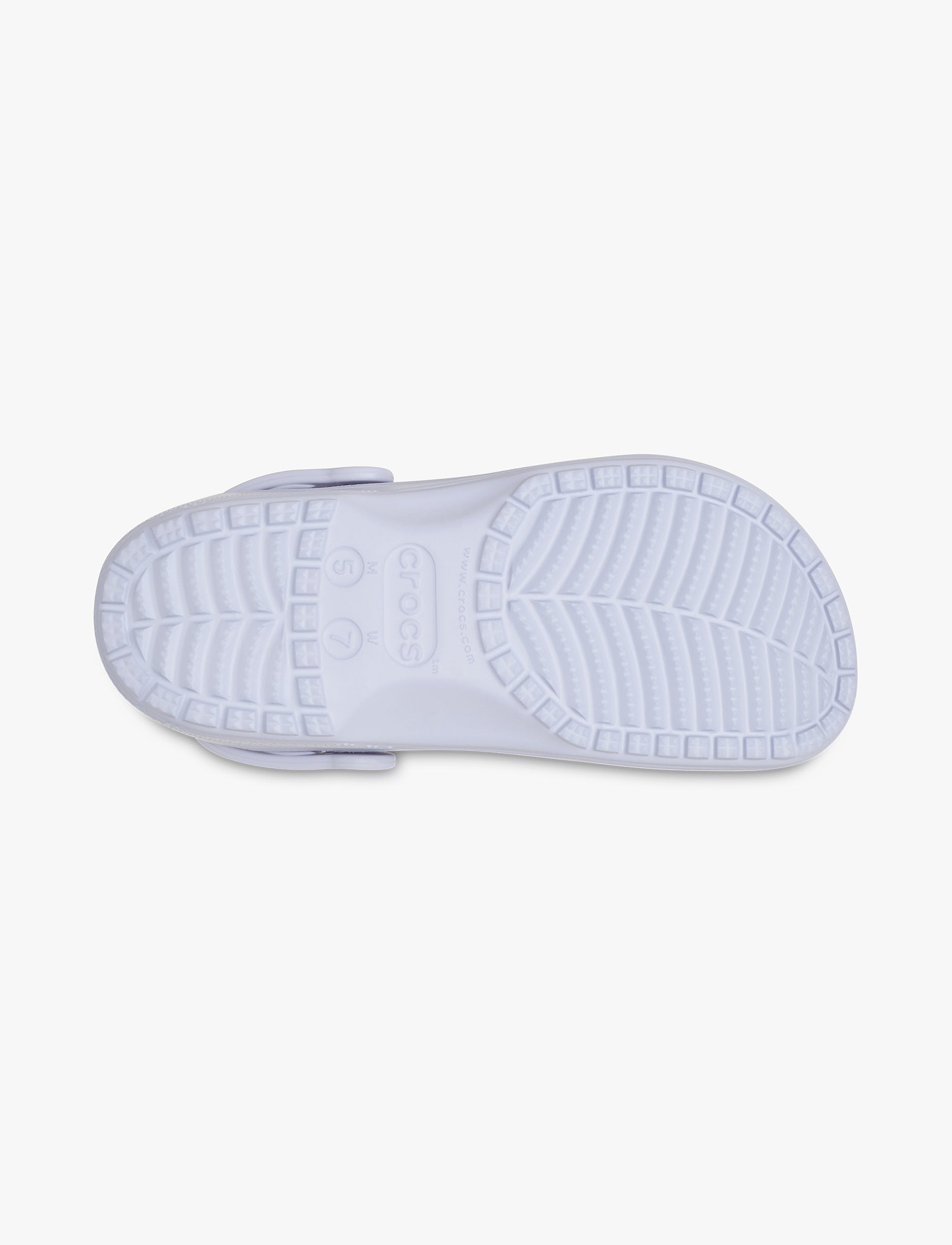 Crocs Classic Frosted Clog - כפכפי קלוג קרוקס בגימור שקוף-מט בצבע סגלגל ירח
