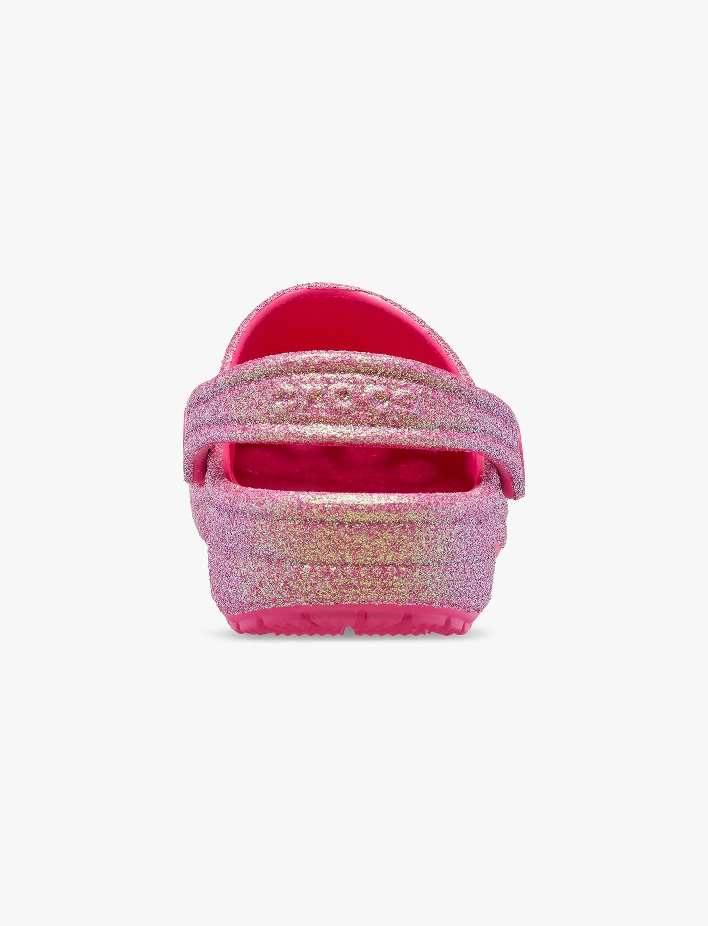 Crocs Classic Iridescent Glitter Clog T - כפכפי קרוקס קלוג גליטר לבנות בצבע ורוד נצנצים מידות קטנות