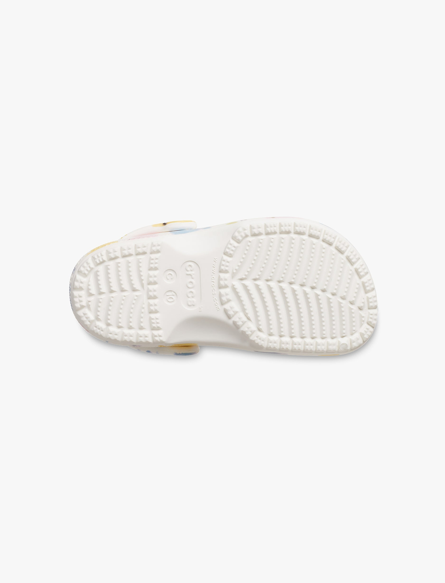 Crocs Classic Pastel Pets Clog T- כפכפי קרוקס לילדים בצבע לבן גיר בהדפס צבעוני מידות קטנות
