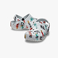 Crocs Classic Race Cars Graphic Clog T-  כפכפי קרוקס לילדים בצבע אפור עם הדפס מכוניות