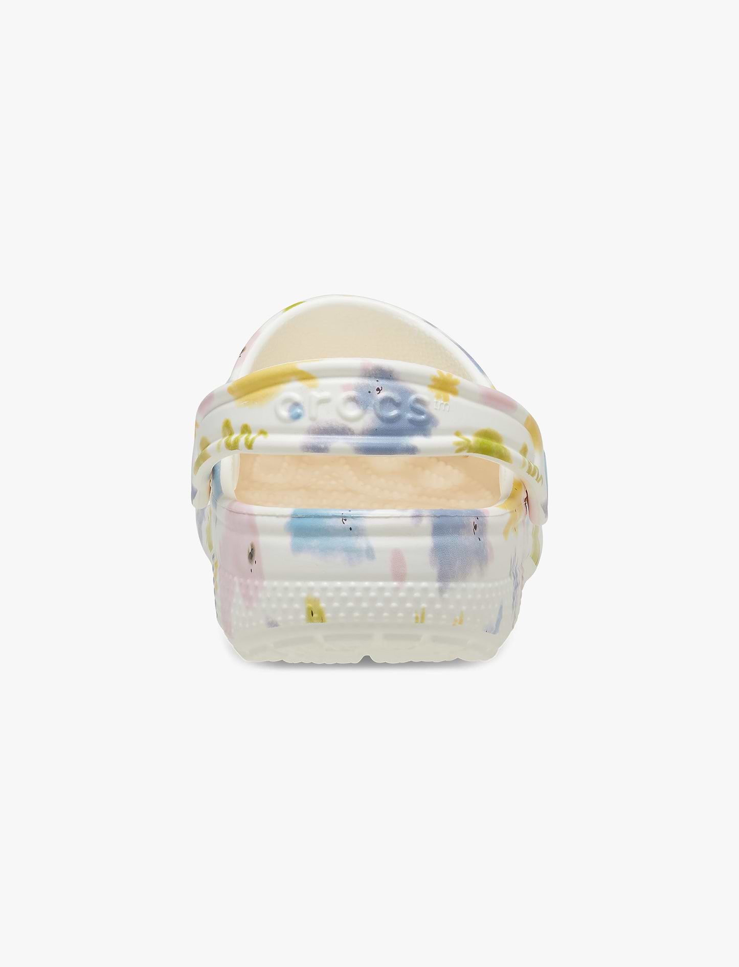 Crocs Classic Pastel Pets Clog K - כפכפי קרוקס לילדים בצבע לבן גיר בהדפס צבעוני