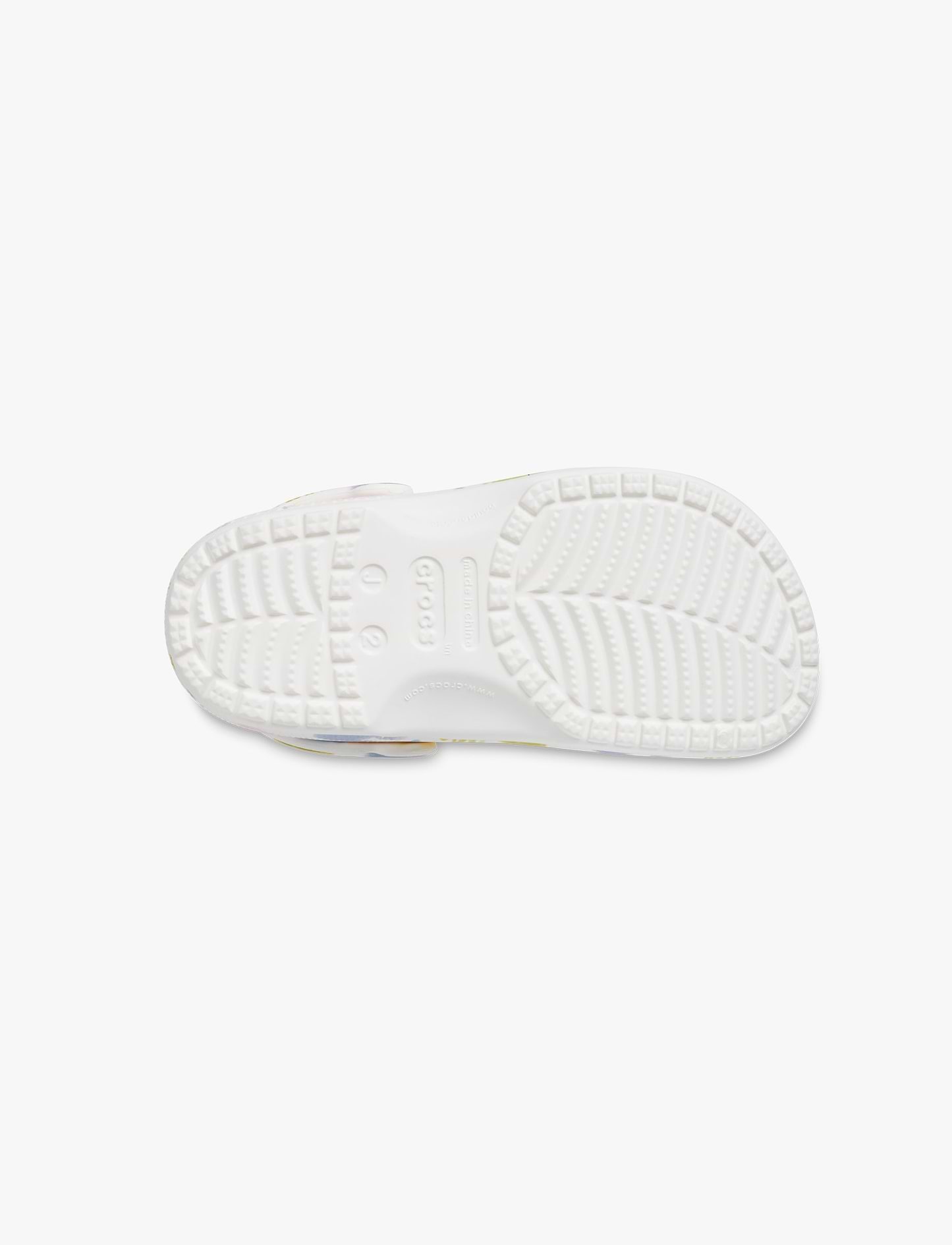 Crocs Classic Pastel Pets Clog K - כפכפי קרוקס לילדים בצבע לבן גיר בהדפס צבעוני