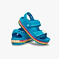 Crocs Crocband Cruiser Ric Rac T -  סנדלי קרוקס לילדים בצבע כחול סוליה צבעונית