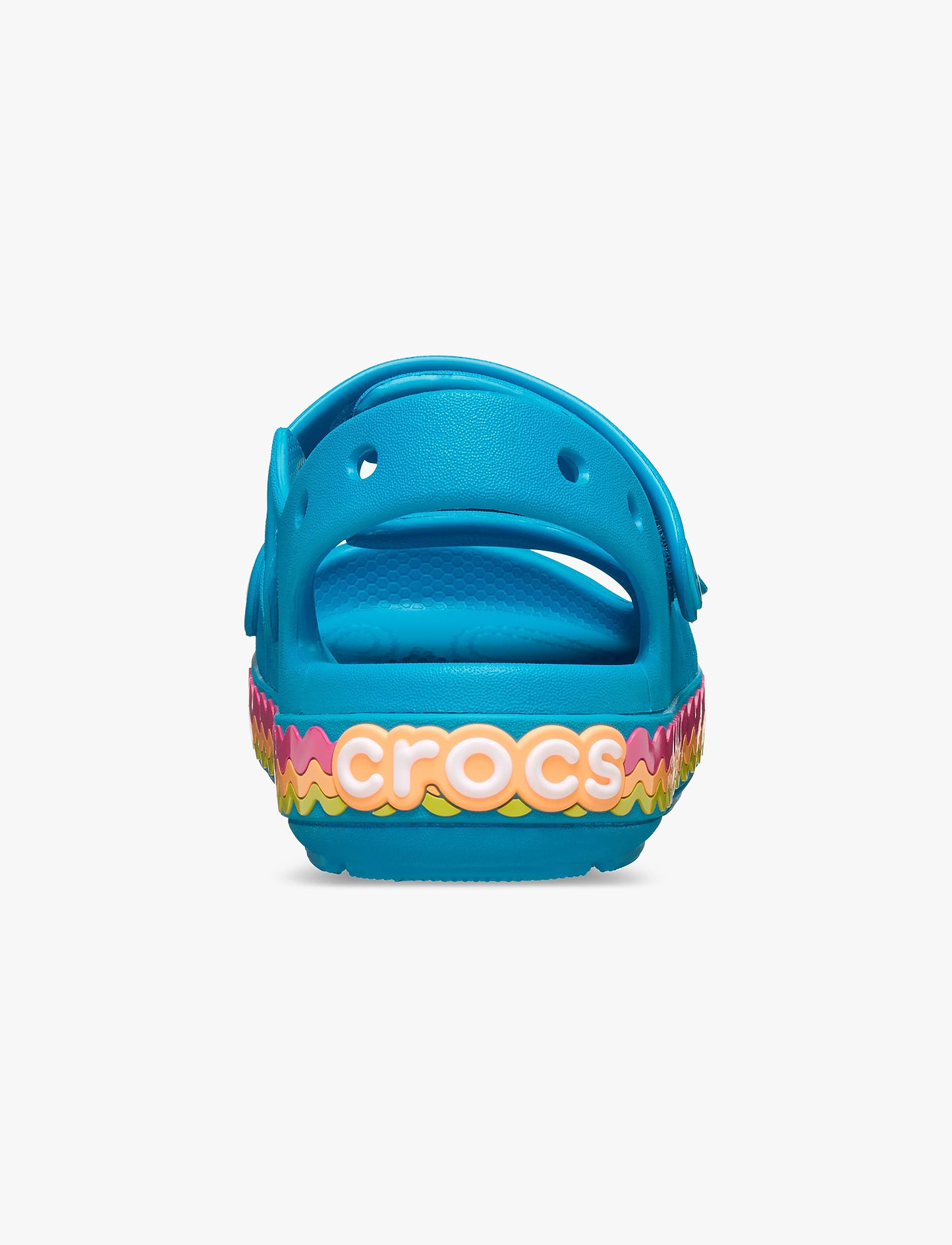 Crocs Crocband Cruiser Ric Rac T - סנדלי קרוקס לילדים בצבע כחול סוליה צבעונית