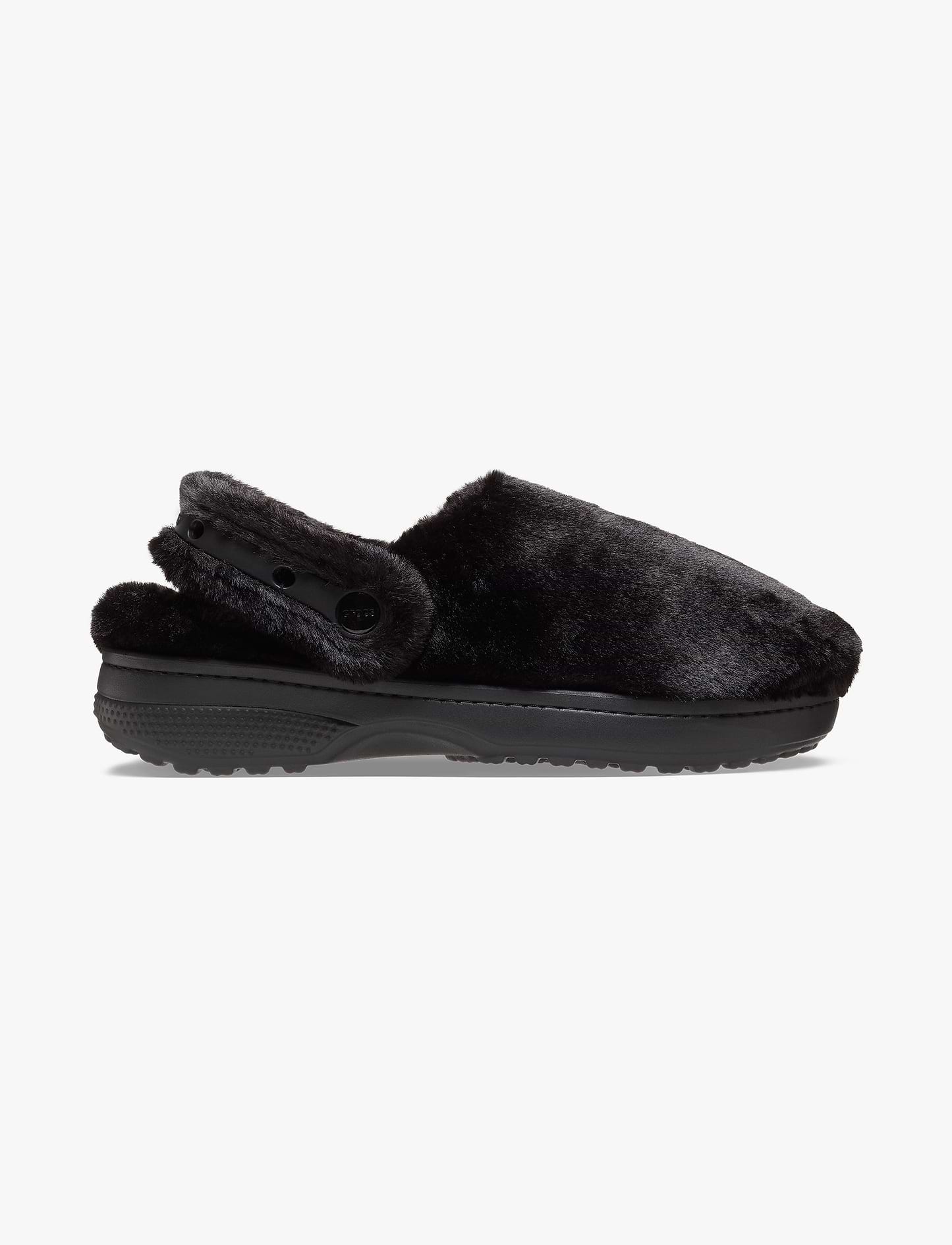 Crocs Classic Unfurgettable Clog - כפכפי קרוקס פרוותיים לנשים בצבע שחור