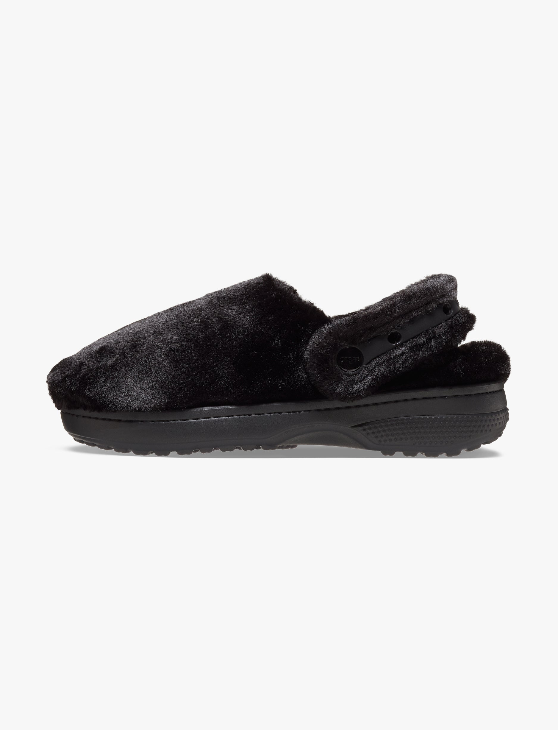 Crocs Classic Unfurgettable Clog - כפכפי קרוקס פרוותיים לנשים בצבע שחור