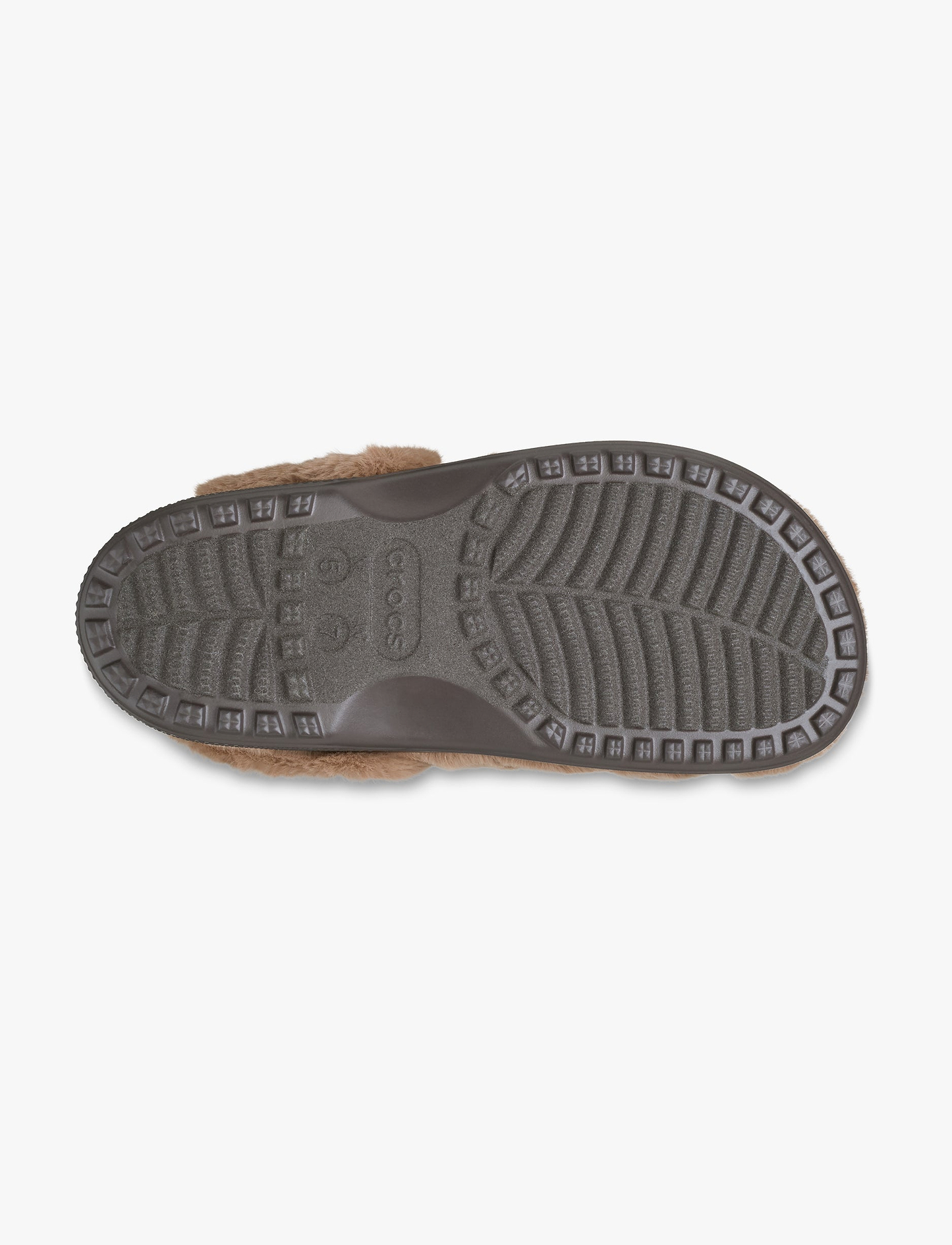 Crocs Classic Unfurgettable Clog - כפכפי קרוקס פרוותיים לנשים בצבע שוקולד חלב