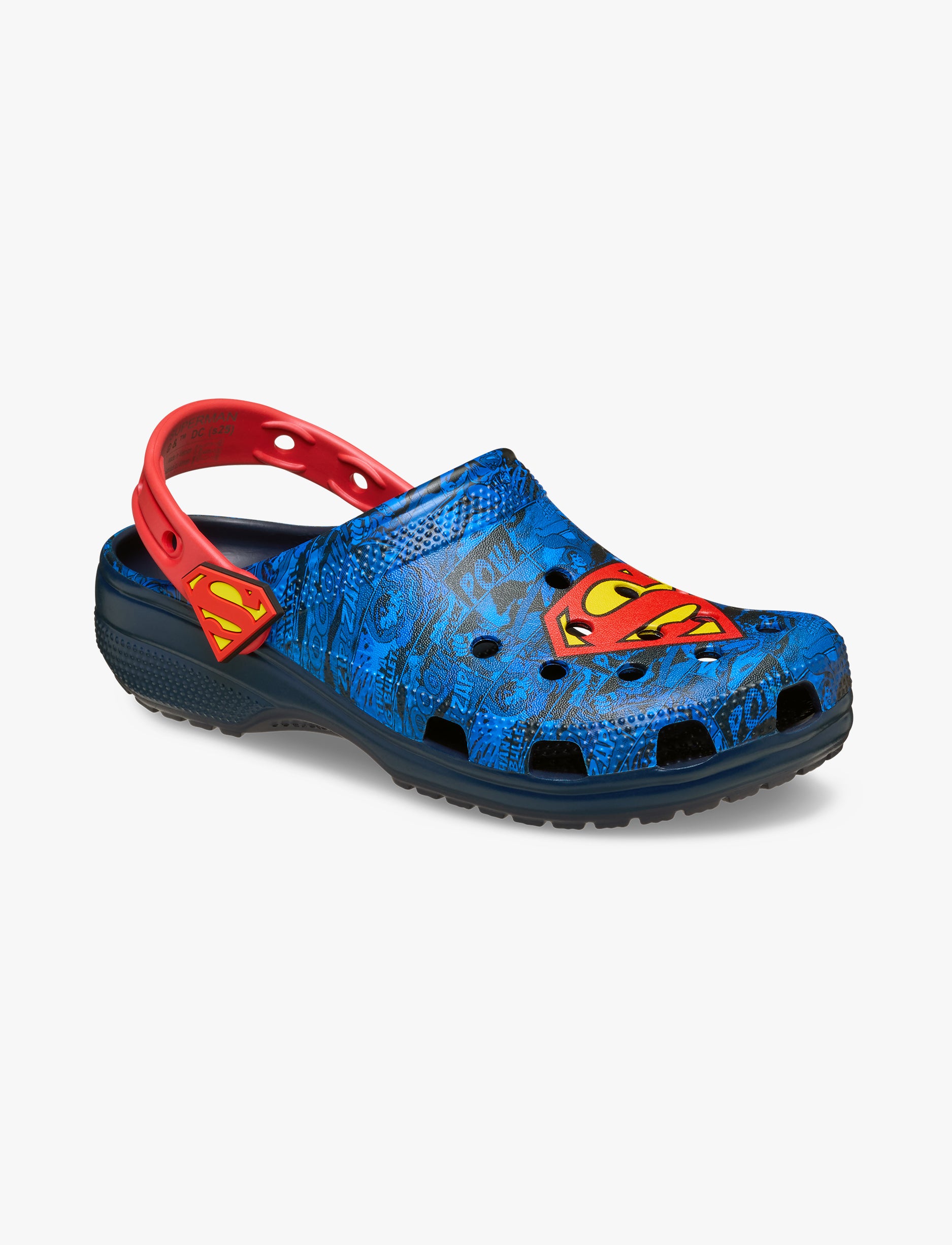 Crocs Superman Classic Clog - כפכפי קלוג קרוקס סופרמן בצבע כחול/אדום