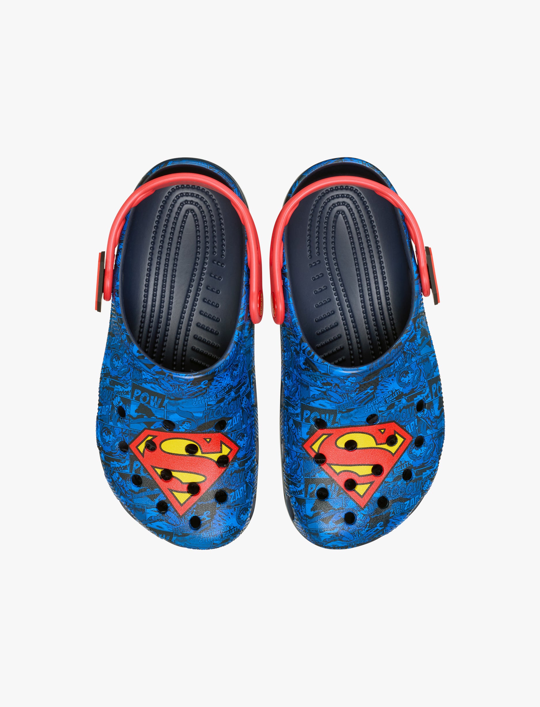 Crocs Superman Classic Clog - כפכפי קלוג קרוקס סופרמן בצבע כחול/אדום