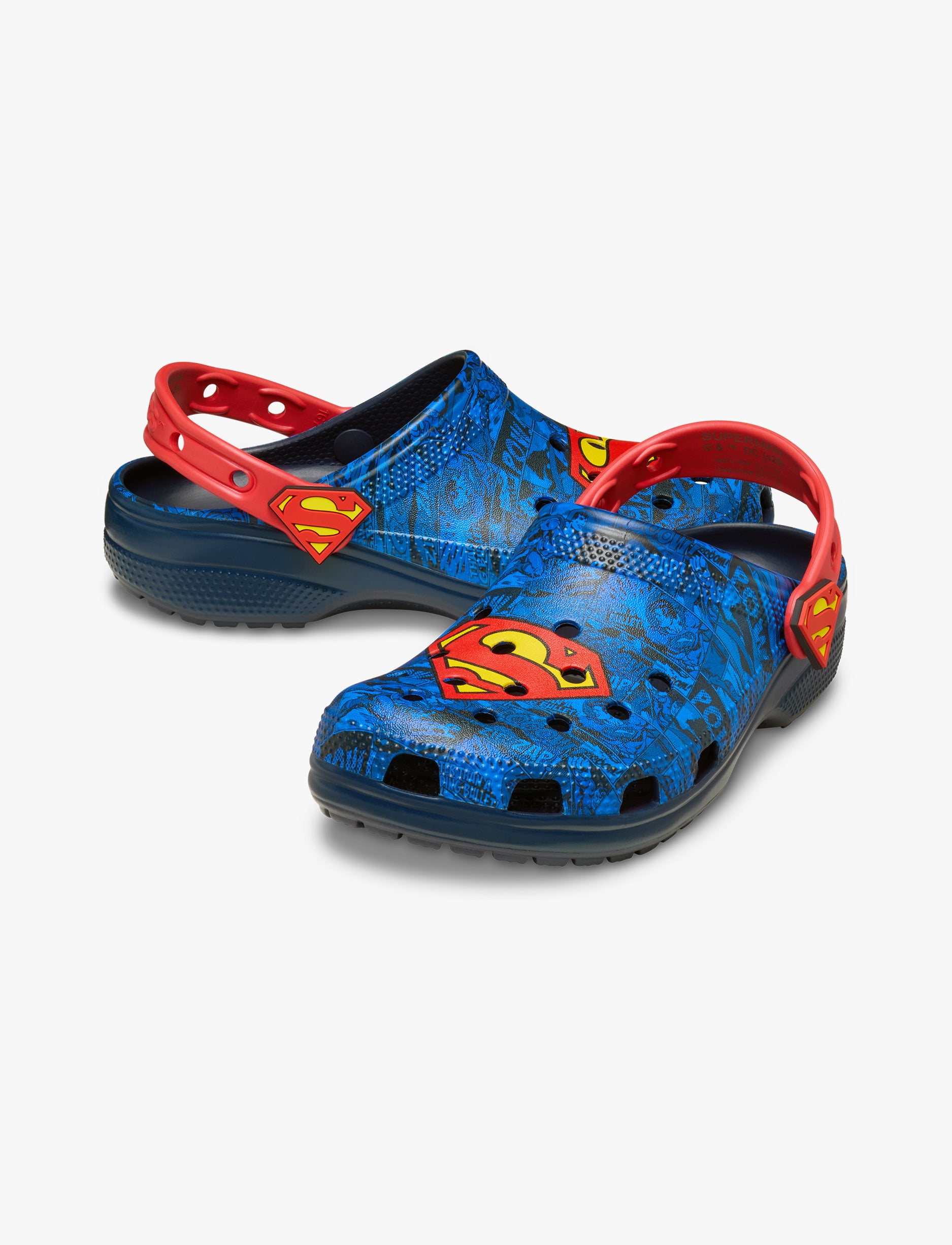 Crocs Superman Classic Clog - כפכפי קלוג קרוקס סופרמן בצבע כחול/אדום