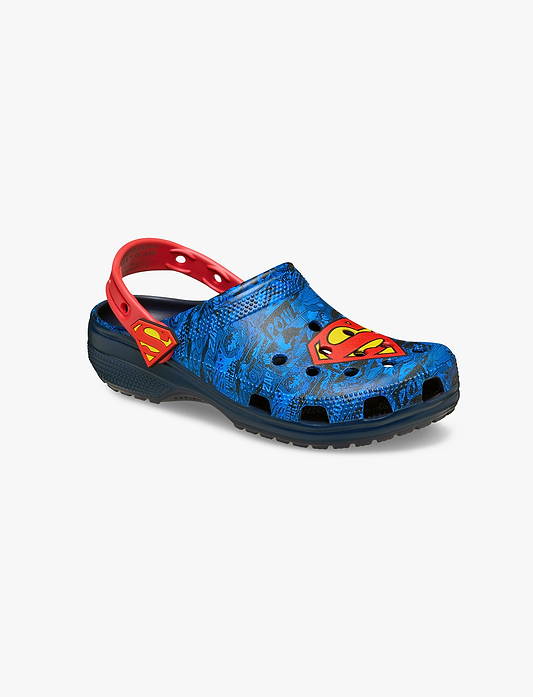 Crocs Superman Classic Clog K - כפכפי קלוג קרוקס סופרמן לילדים בצבע כחול/אדום