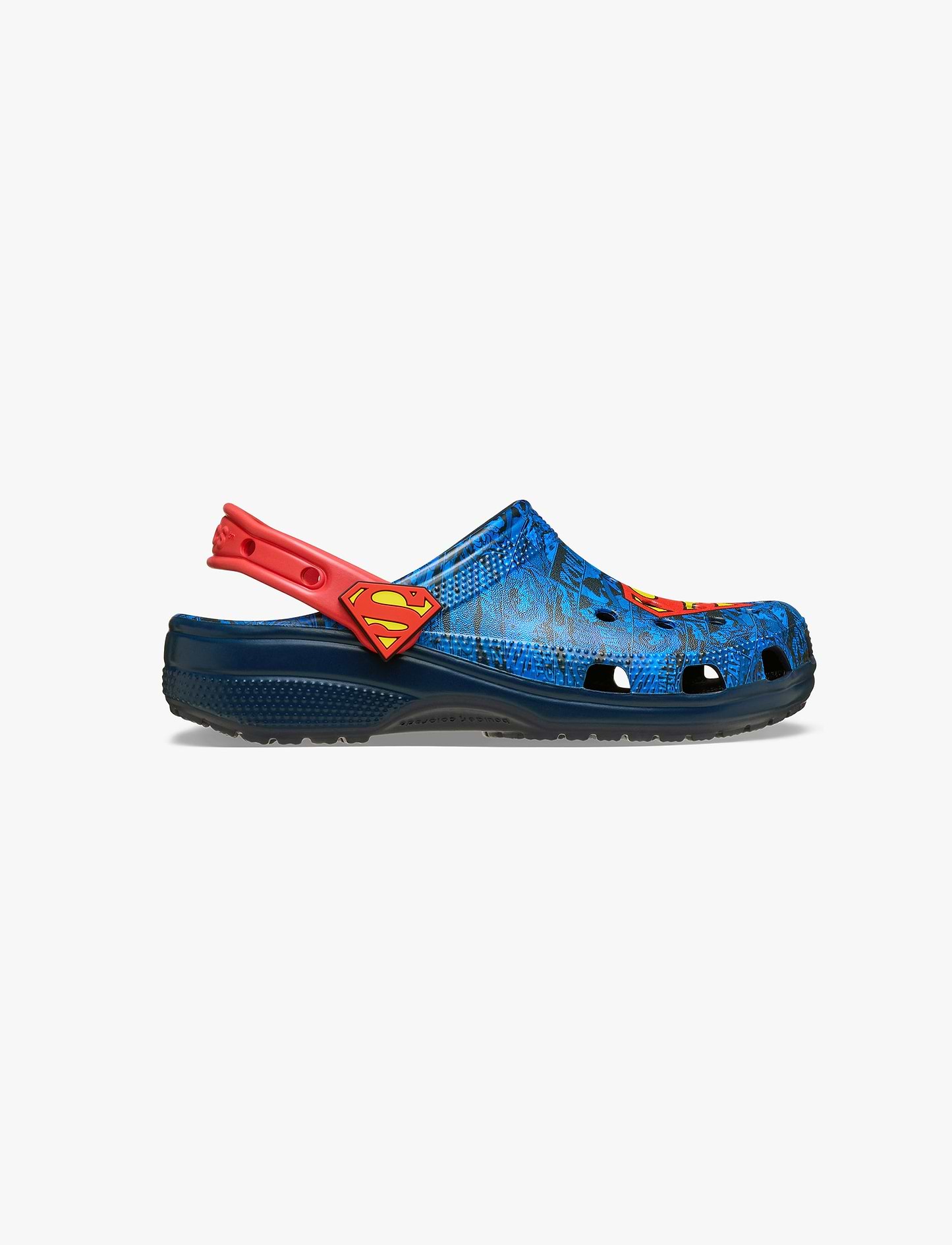 Crocs Superman Classic Clog K - כפכפי קלוג קרוקס סופרמן לילדים בצבע כחול/אדום