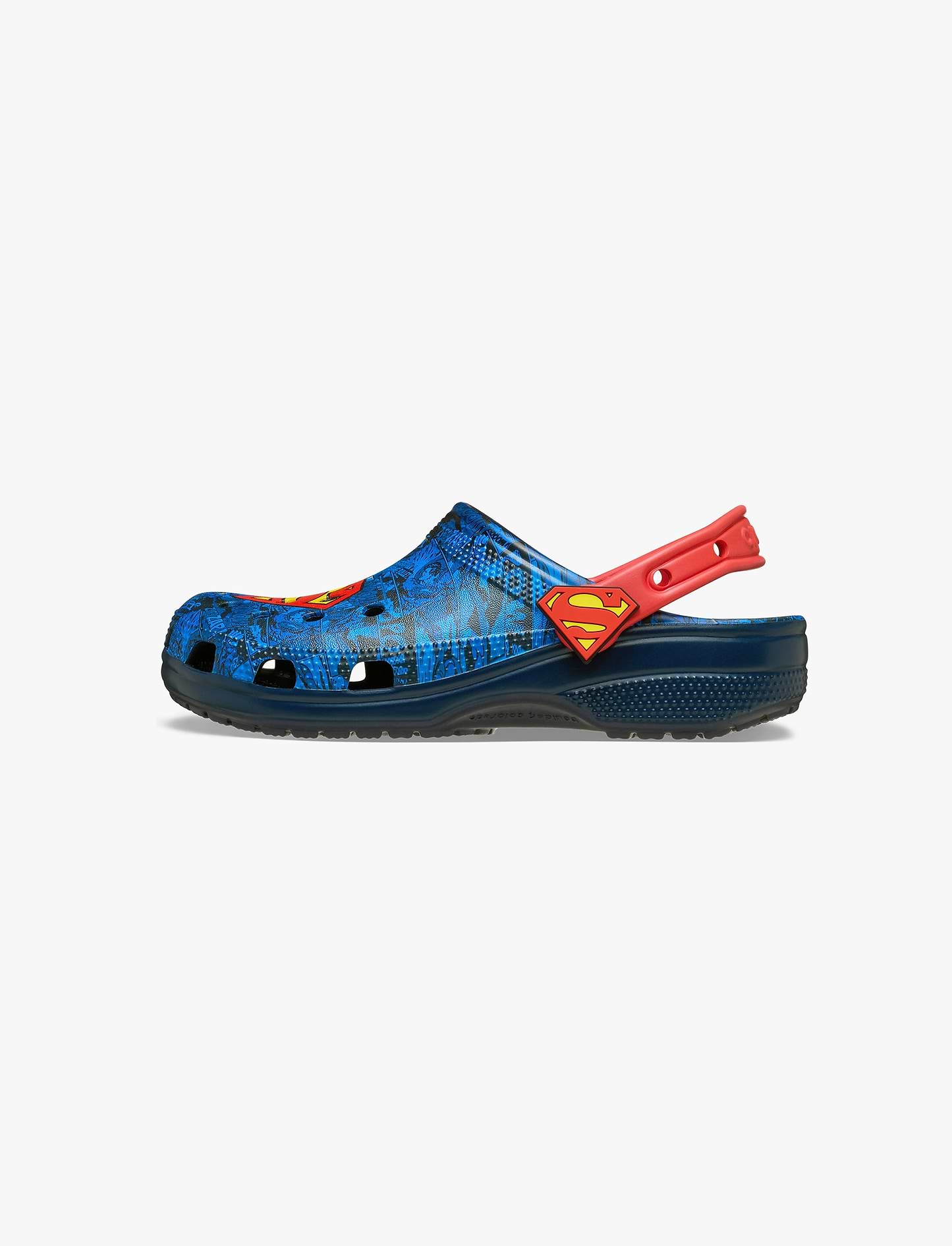 Crocs Superman Classic Clog K - כפכפי קלוג קרוקס סופרמן לילדים בצבע כחול/אדום