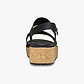 Crocs Brooklyn Cork Low Wedge - סנדלי פלטפורמה קרוקס ברוקלין קורק לנשים בצבע שחור