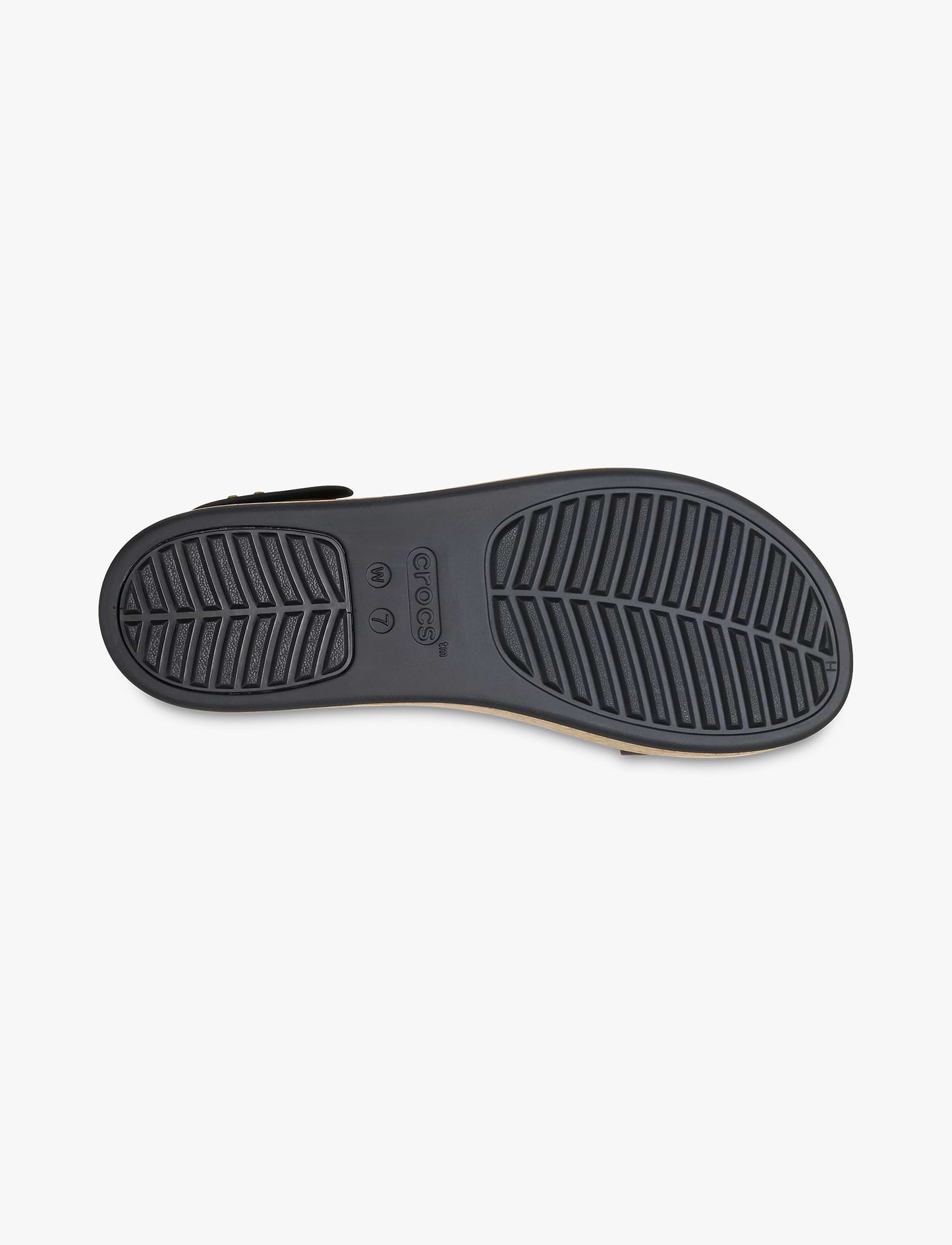 Crocs Brooklyn Cork Low Wedge - סנדלי פלטפורמה קרוקס ברוקלין קורק לנשים בצבע שחור
