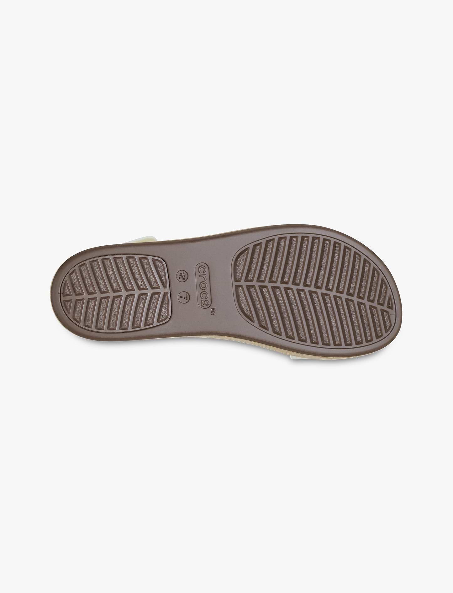 Crocs Brooklyn Cork Low Wedge - סנדלי פלטפורמה קרוקס ברוקלין קורק לנשים בצבע לבן גיר
