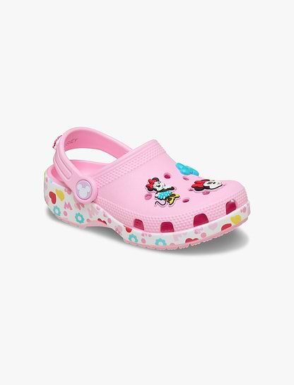 Crocs Mickey & Friends Minnie K - כפכפי קרוקס קלוג לבנות מיני מאוס וחברים בצבע ורוד